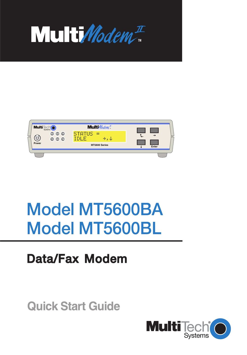 Multi-Tech Systems MT5600BA All in One Printer User Manual