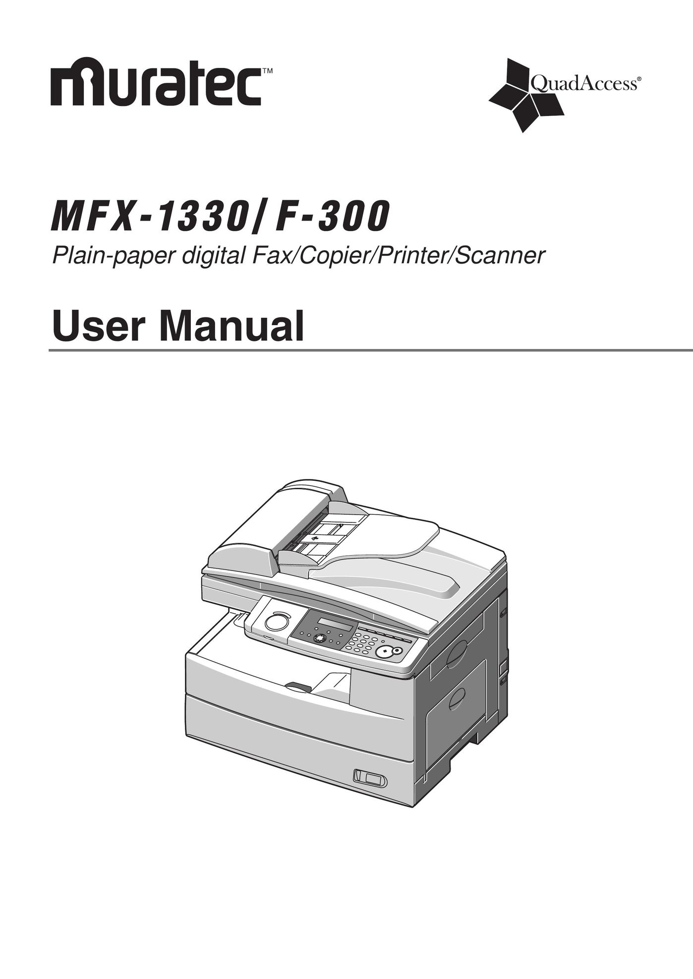 Muratec F-300 All in One Printer User Manual
