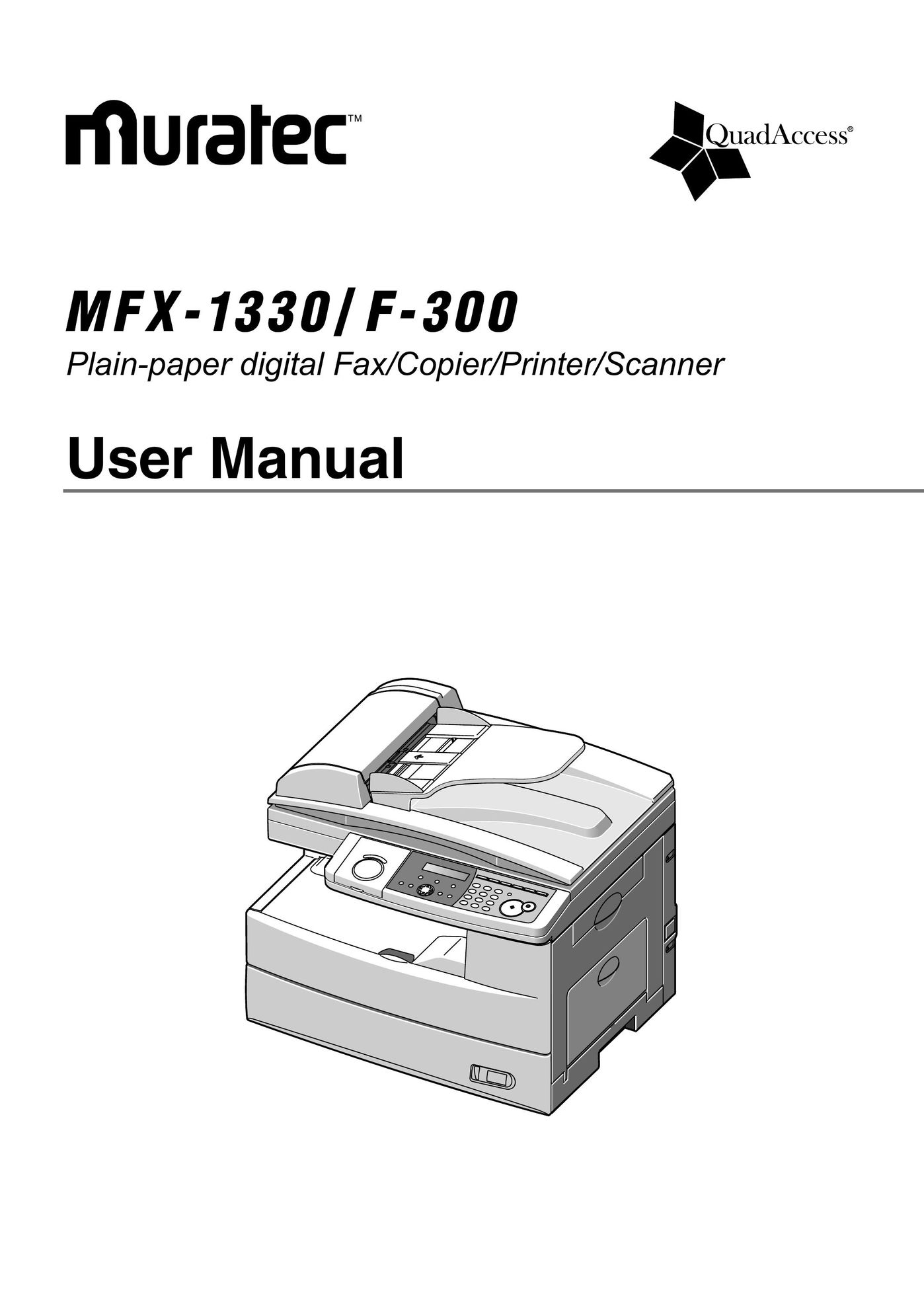 Muratec MFX-1330 All in One Printer User Manual