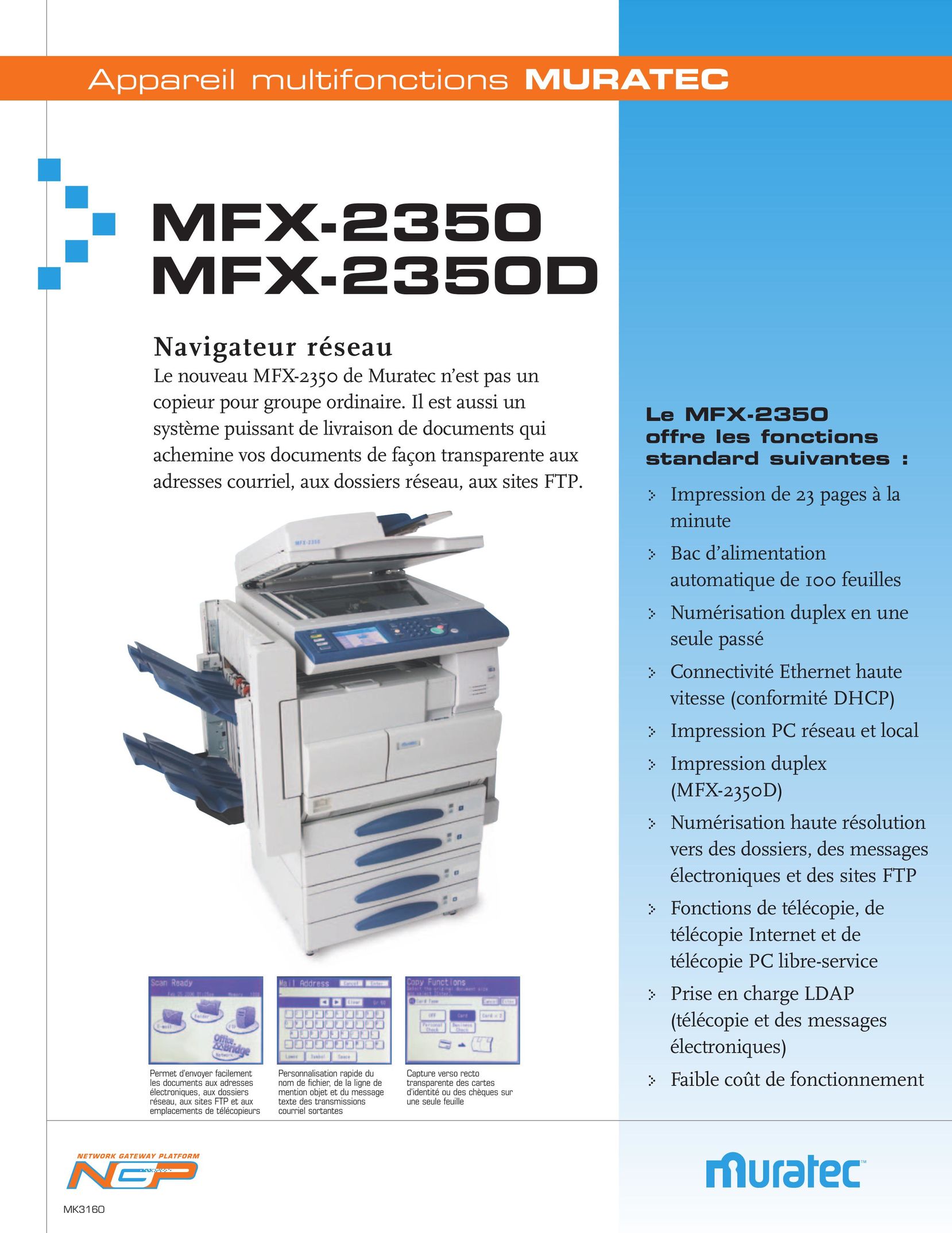 Muratec MFX-2350 All in One Printer User Manual