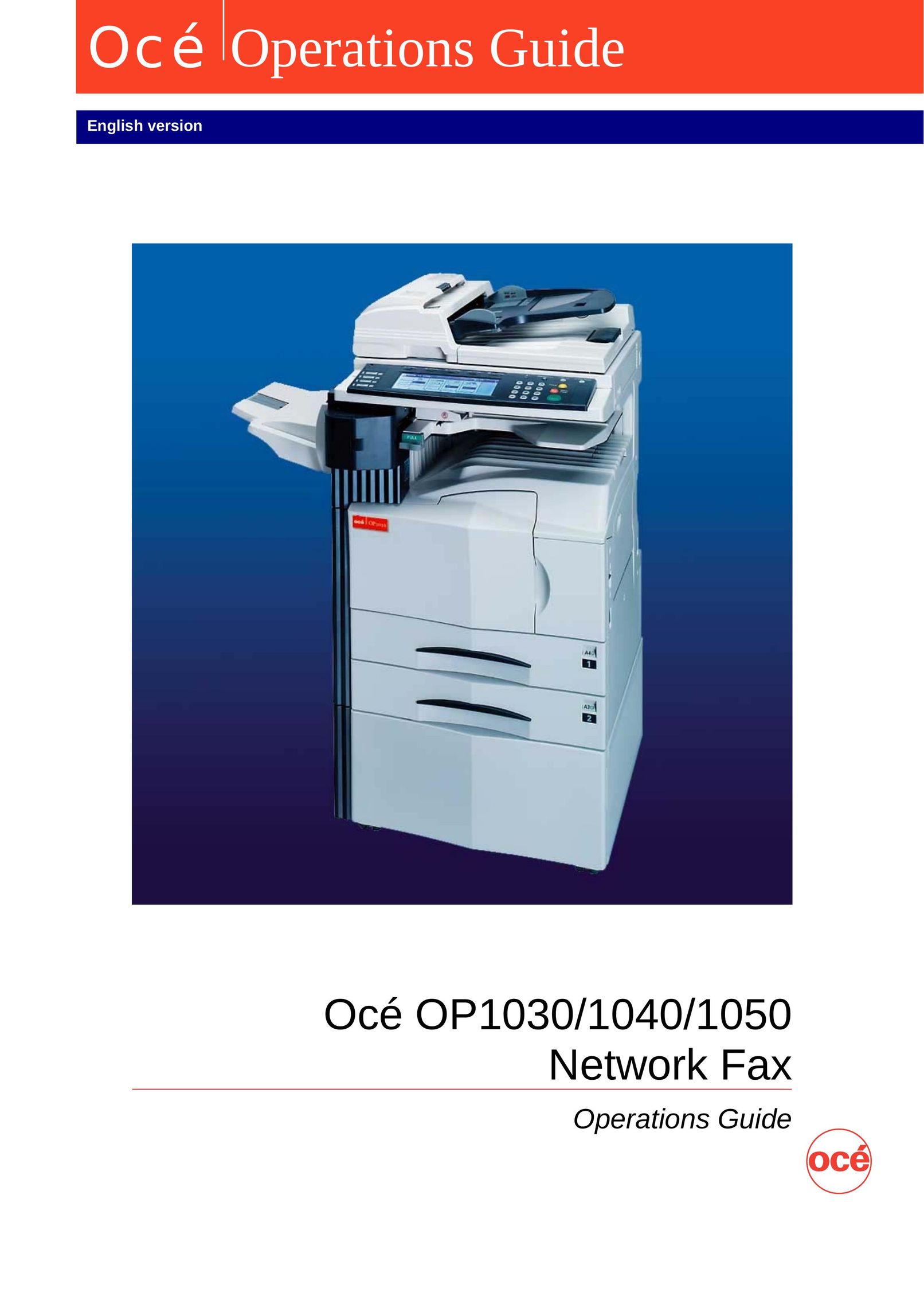 Oce North America OP1030 All in One Printer User Manual