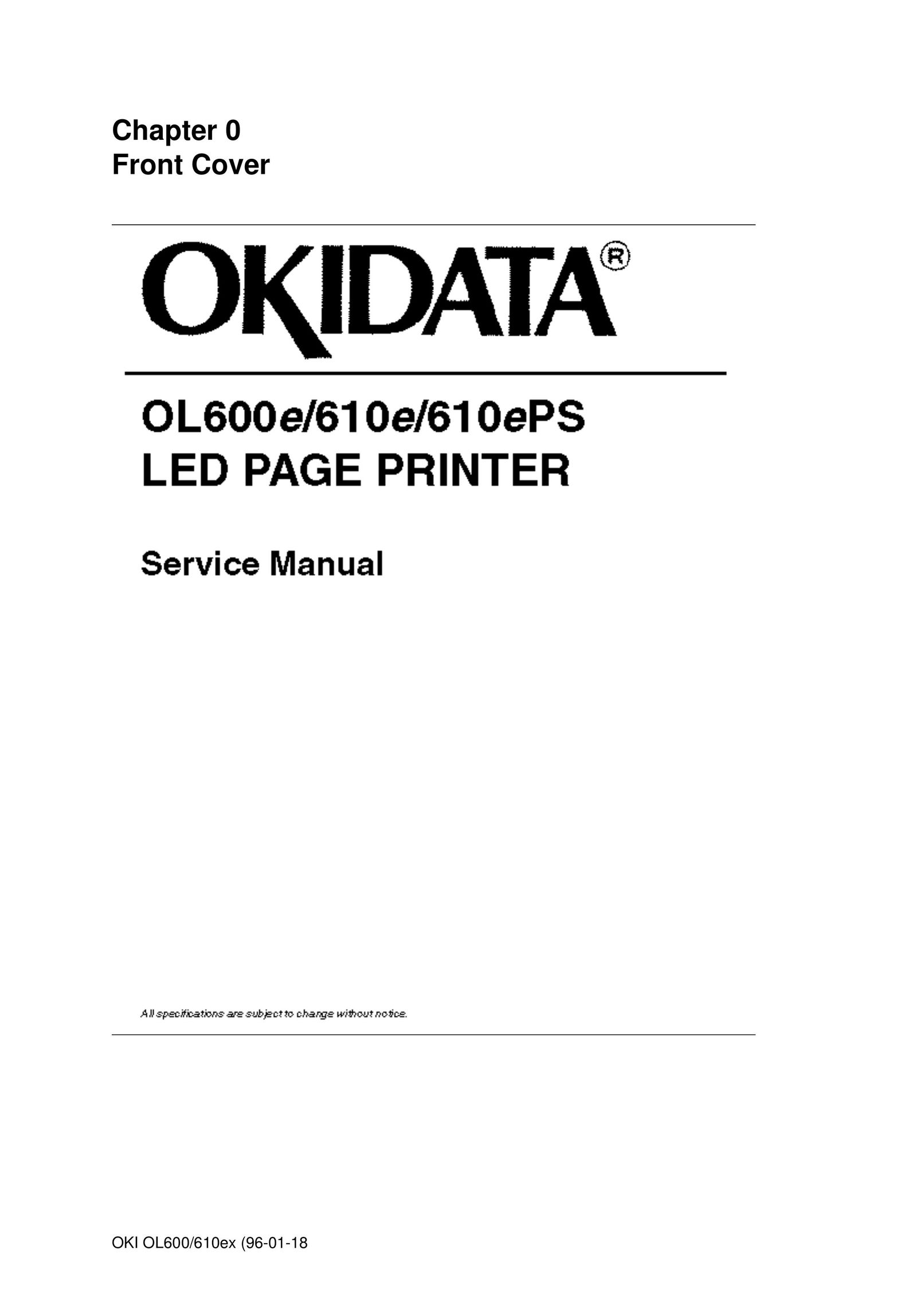 Oki OL600E All in One Printer User Manual