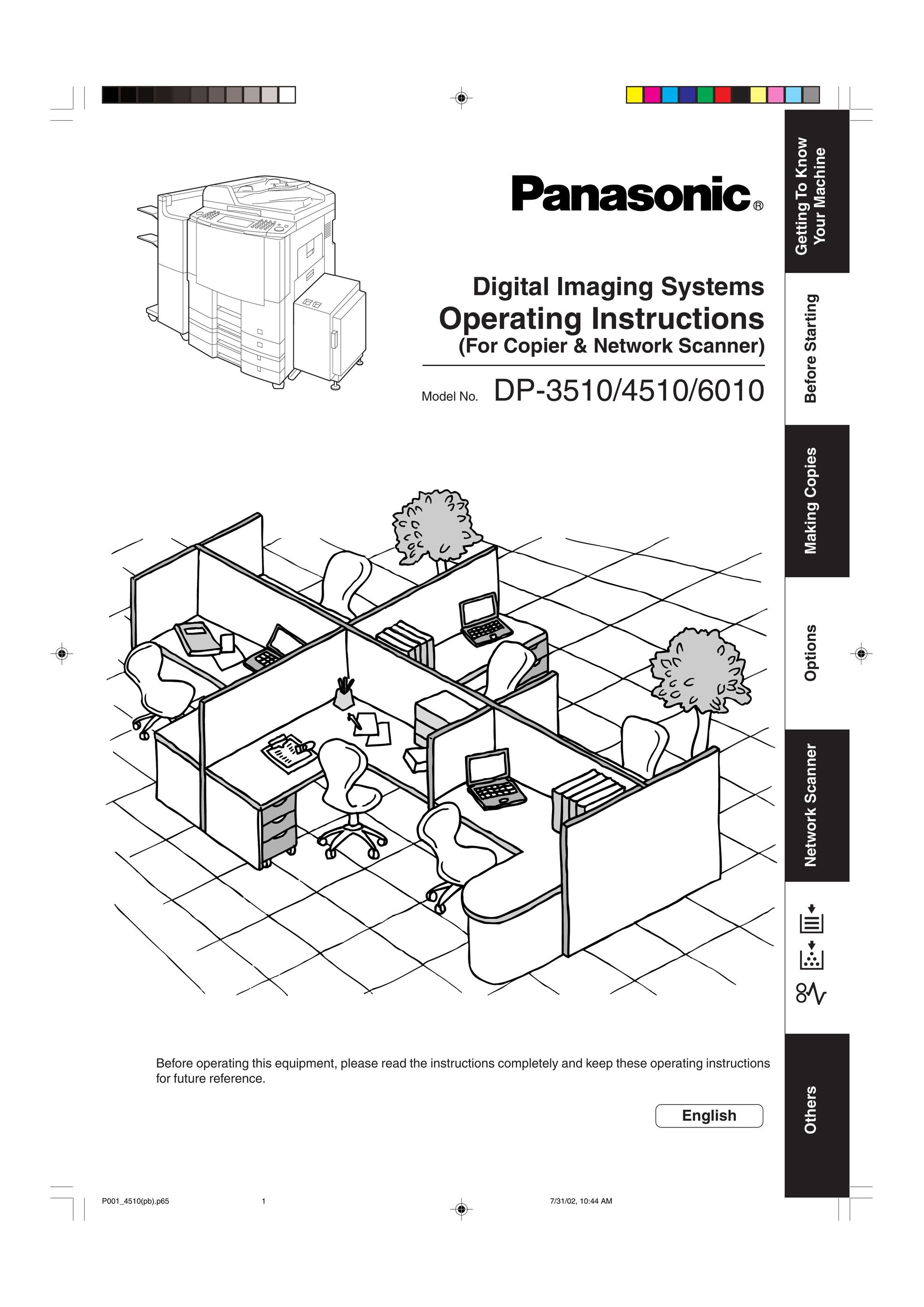 Panasonic DP-6010 All in One Printer User Manual