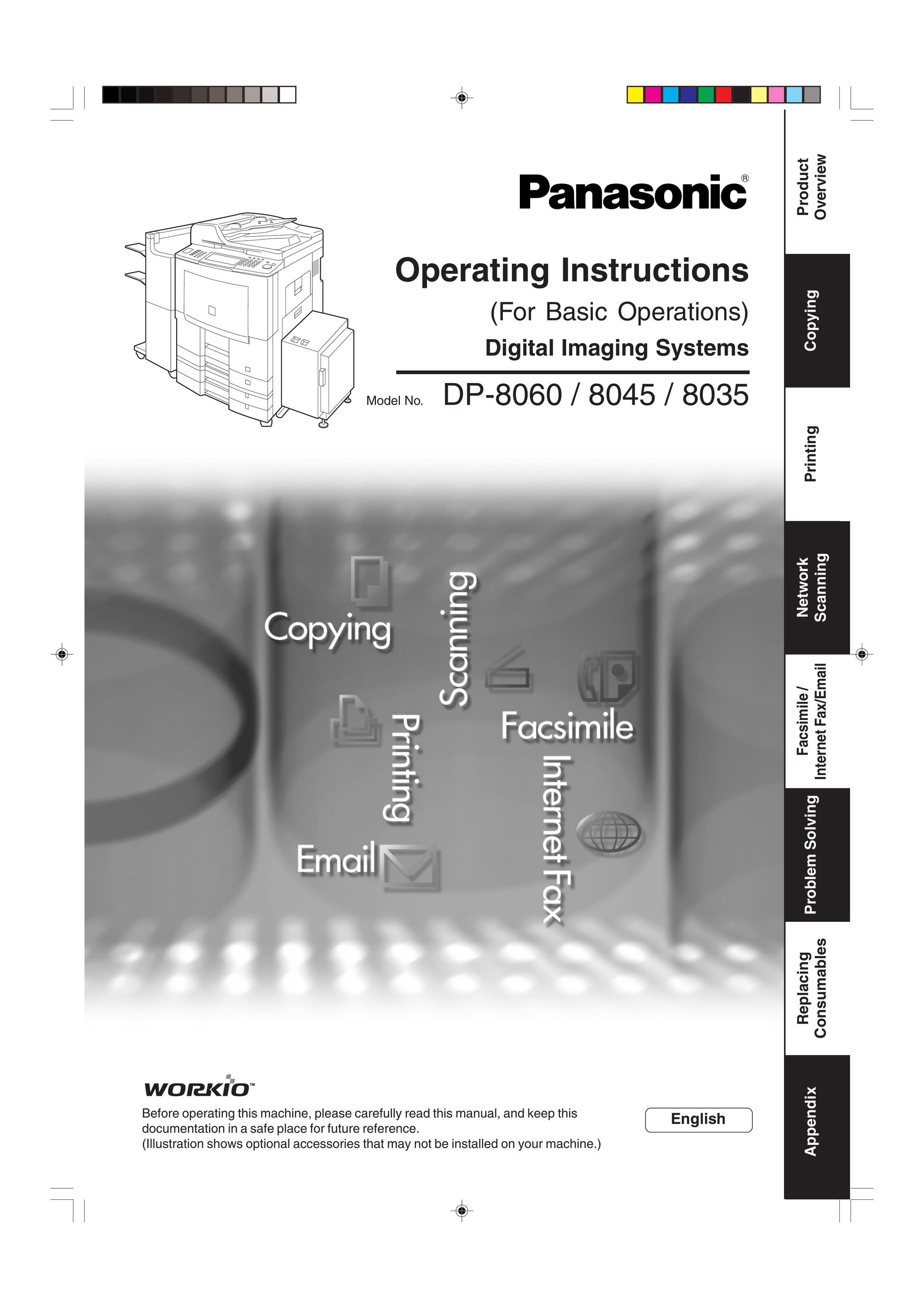 Panasonic DP-8060 All in One Printer User Manual