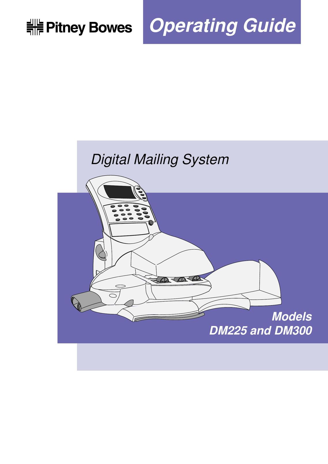 Pitney Bowes DM225 All in One Printer User Manual