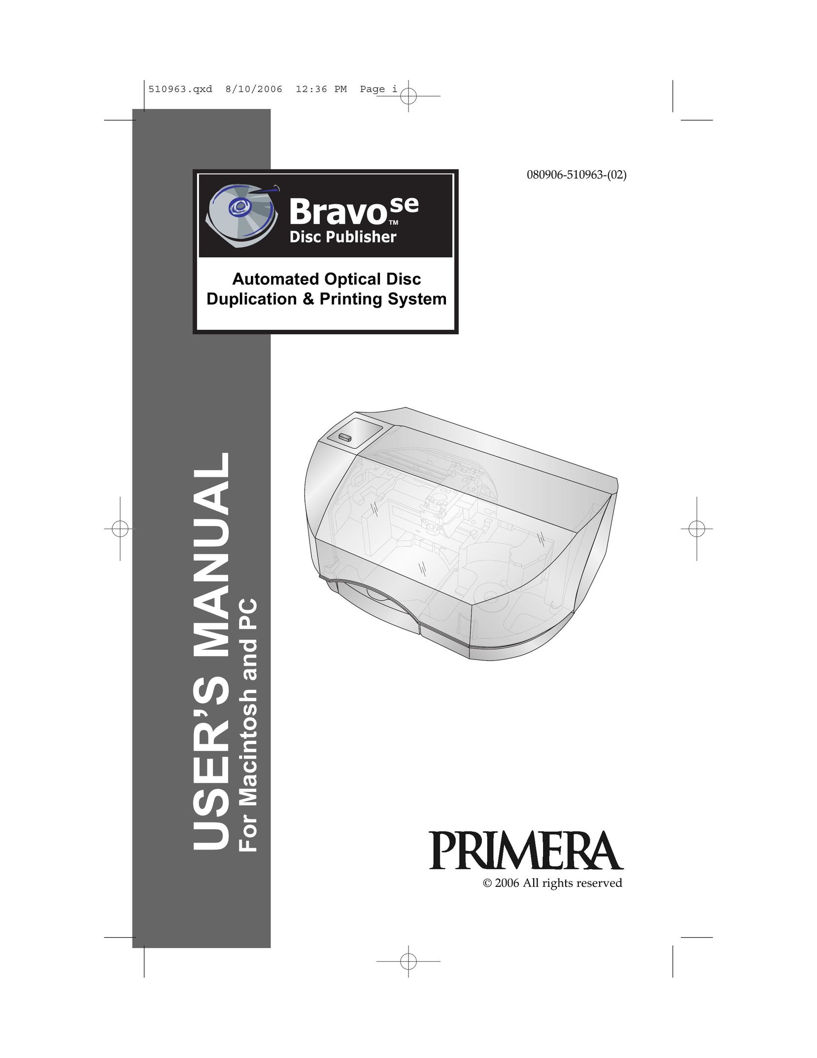 Primera Technology SE All in One Printer User Manual