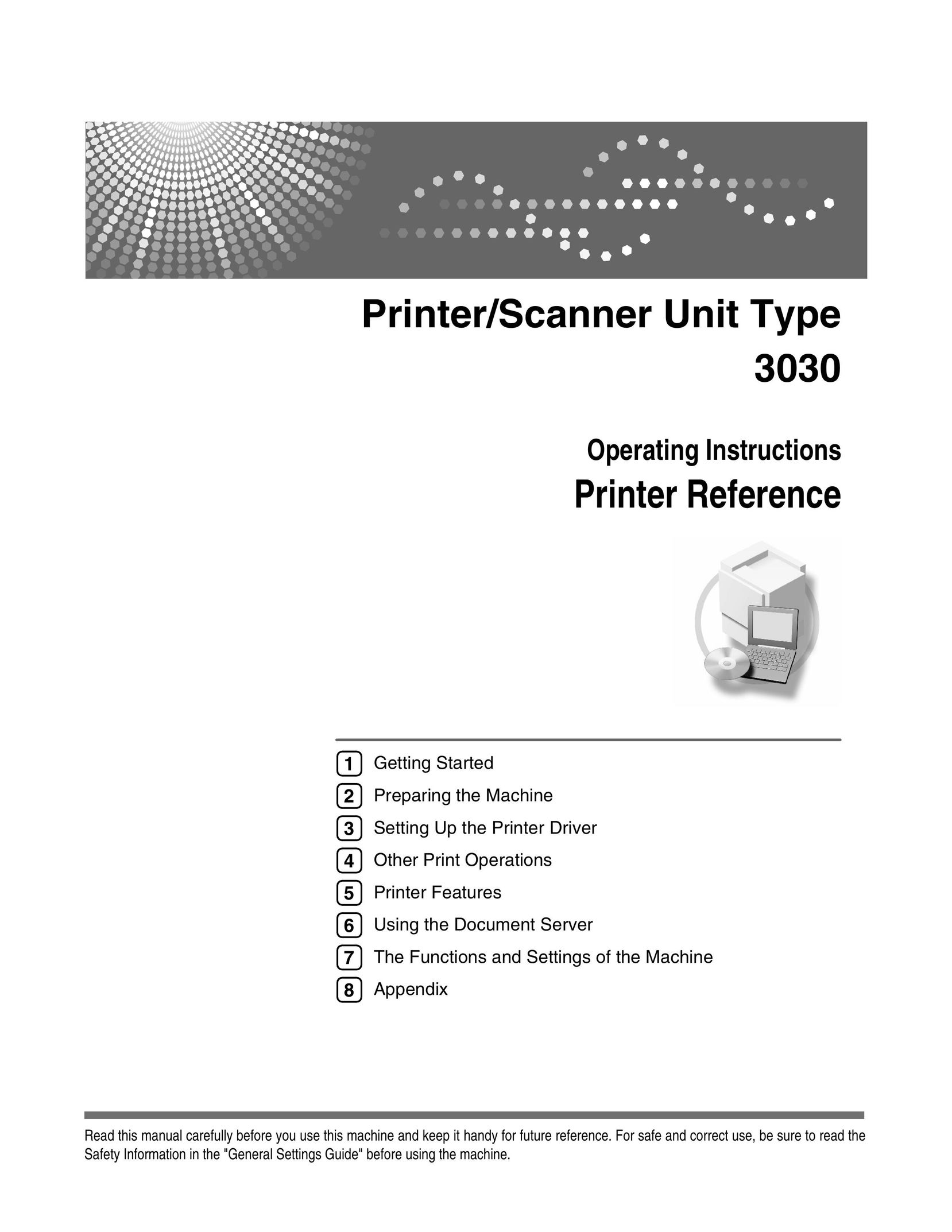 Ricoh 3030 All in One Printer User Manual