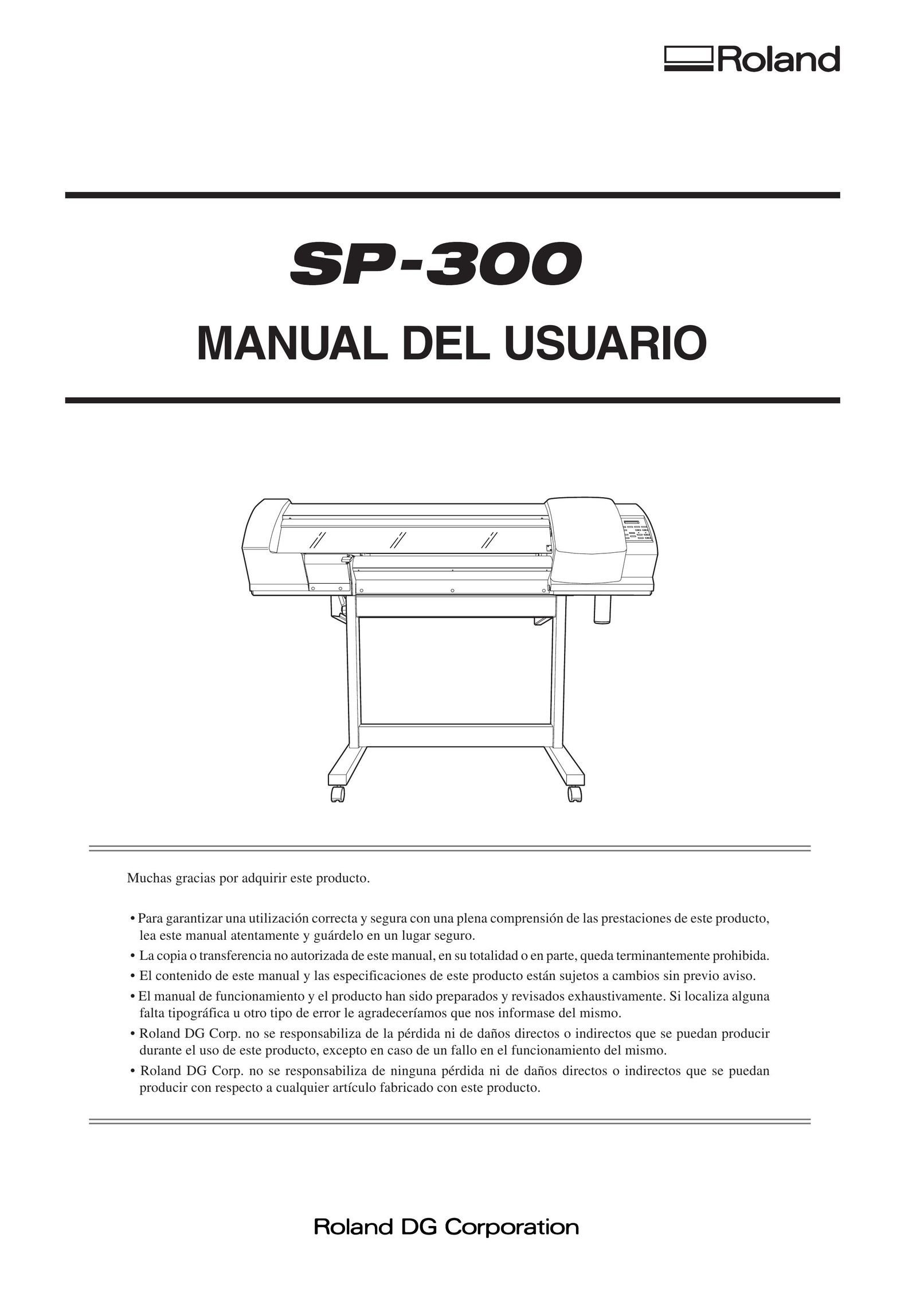 Roland SP-300 All in One Printer User Manual