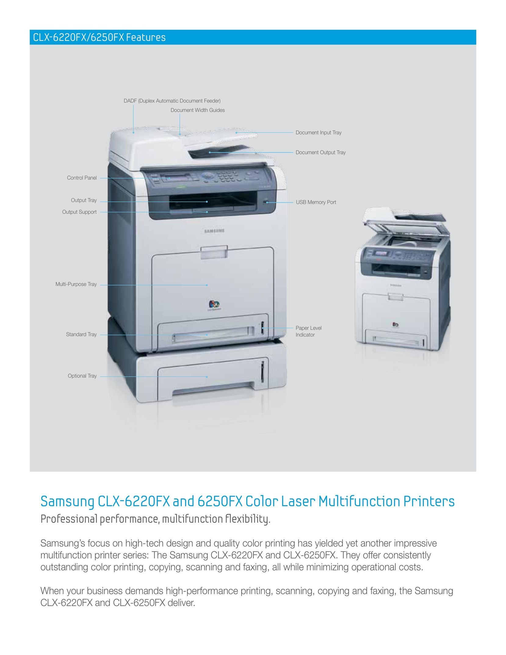 Samsung CLX-6250FX All in One Printer User Manual