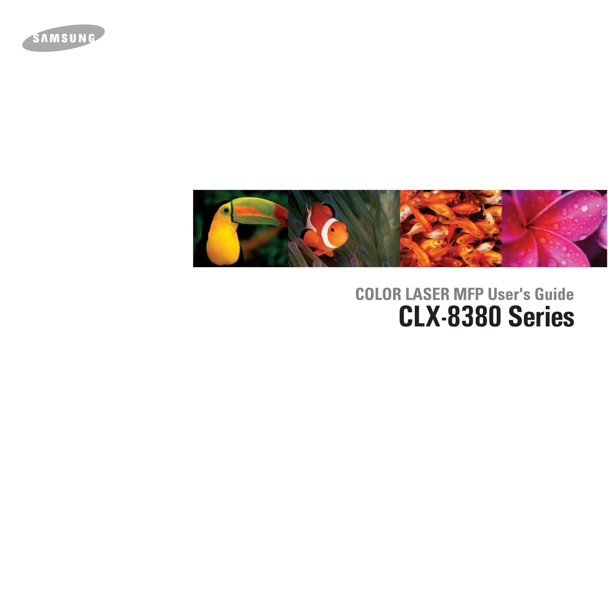 Samsung CLX-8380ND All in One Printer User Manual