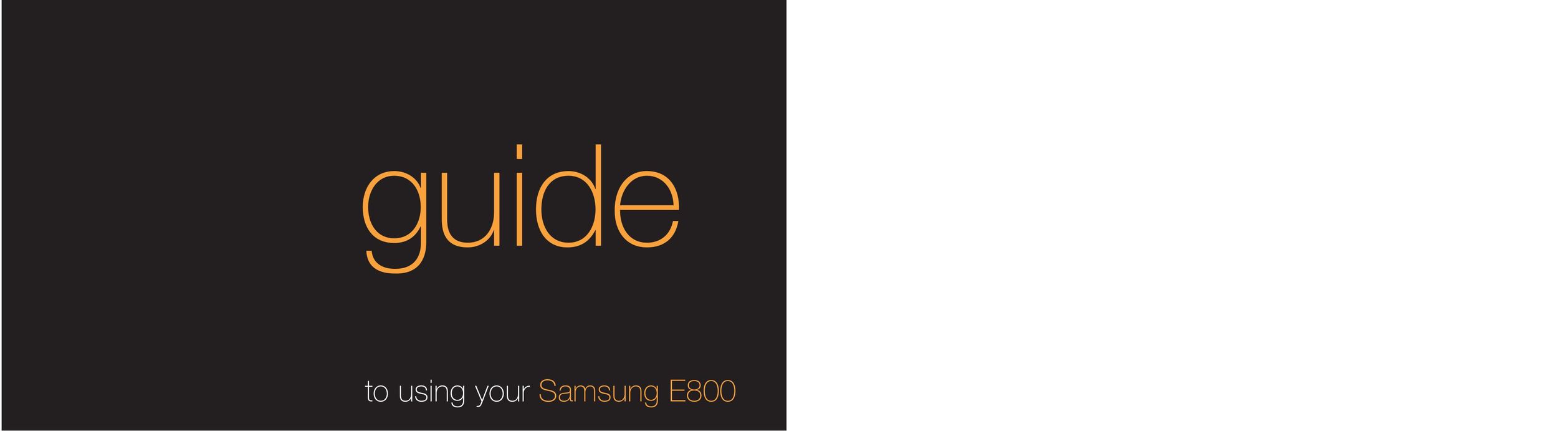 Samsung E800 All in One Printer User Manual