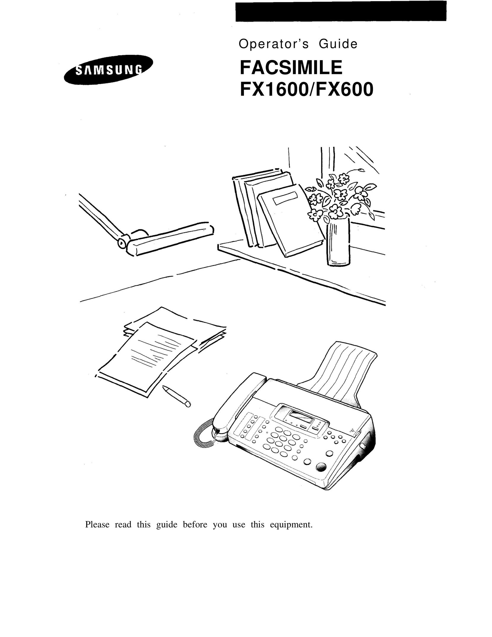 Samsung FX600 All in One Printer User Manual
