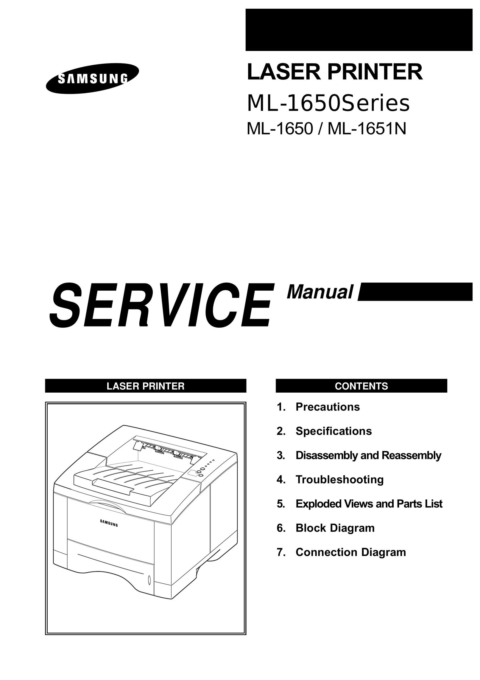 Samsung ML-1650 All in One Printer User Manual