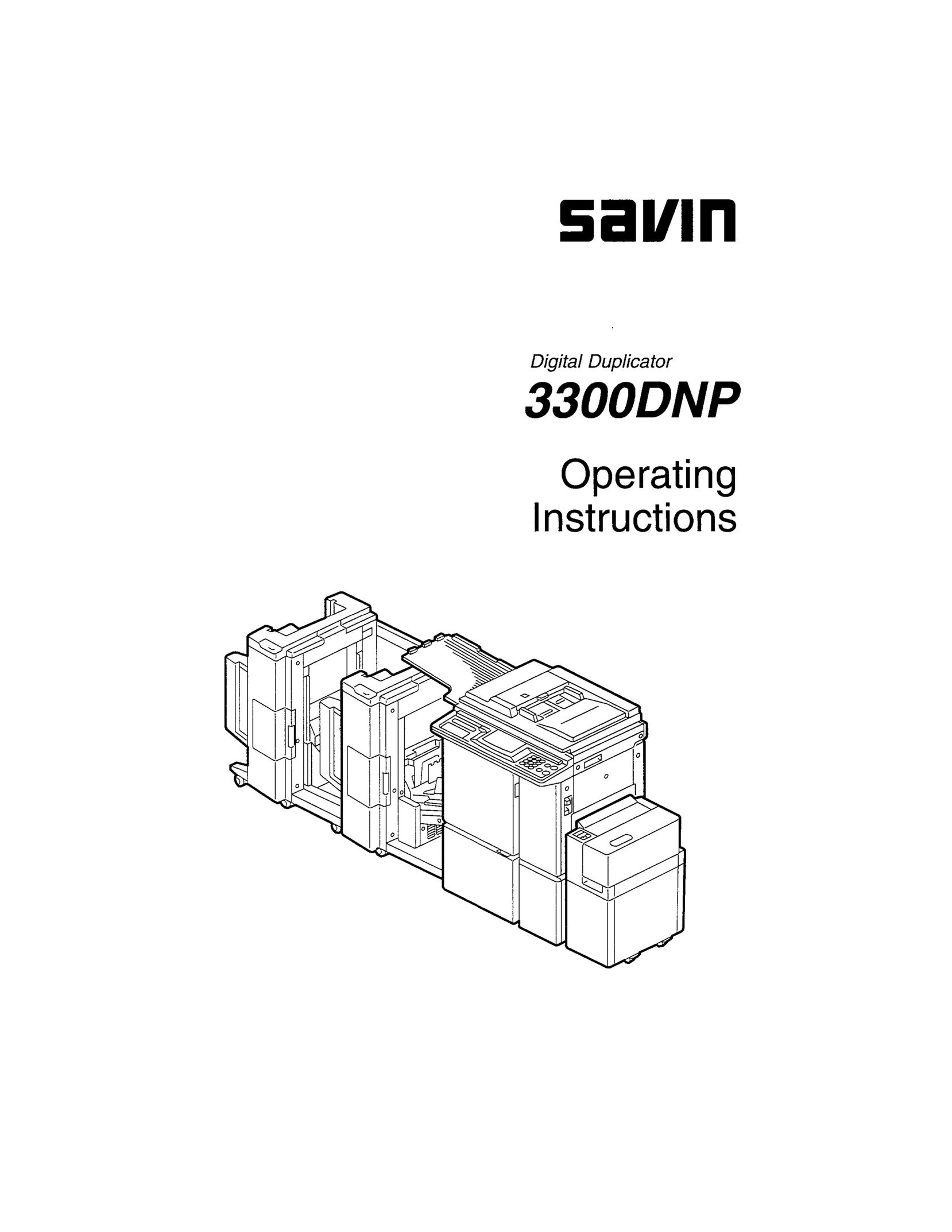 Savin 3300DNP All in One Printer User Manual
