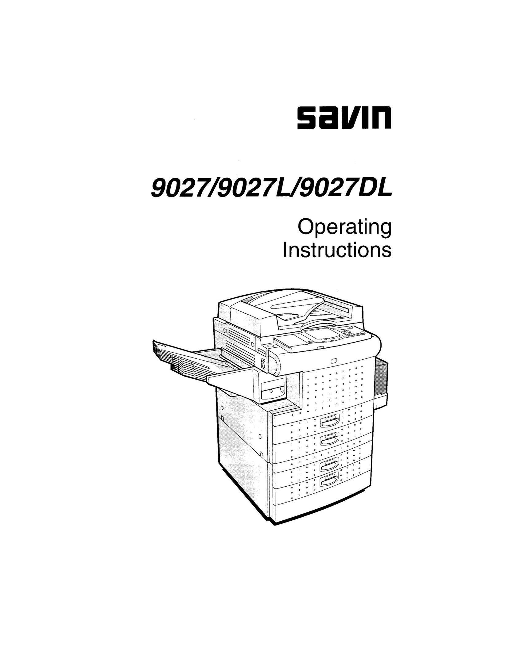 Savin 9027L All in One Printer User Manual