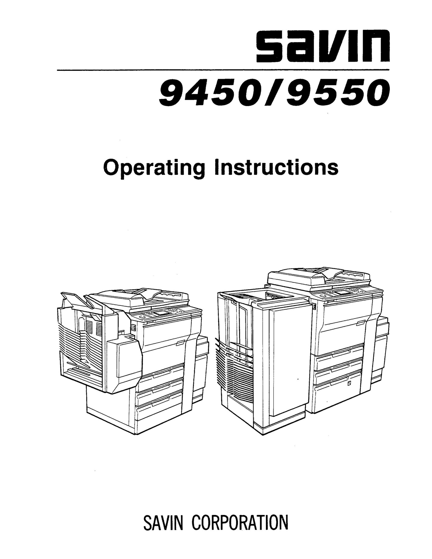 Savin 9450 All in One Printer User Manual