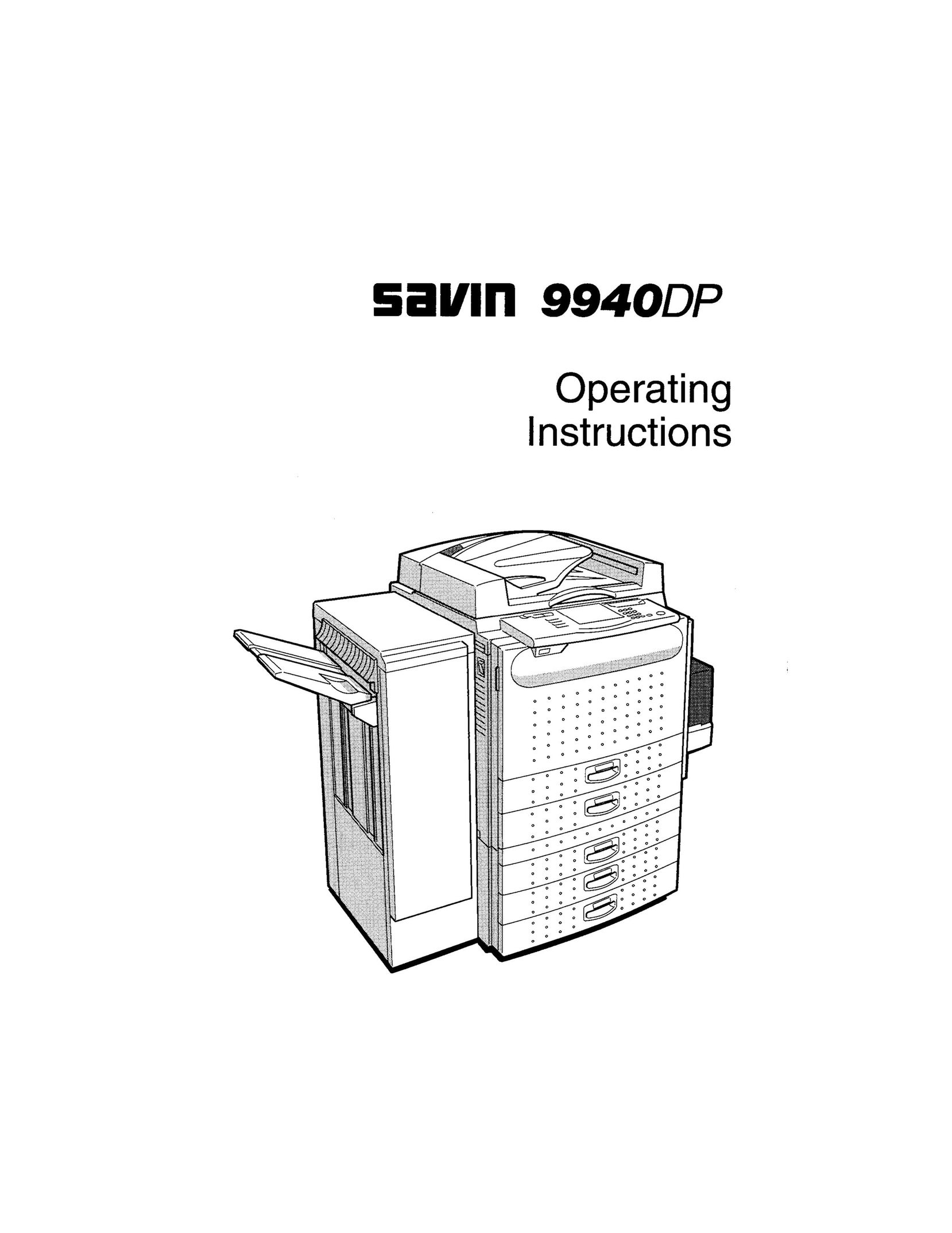 Savin 9940DP All in One Printer User Manual