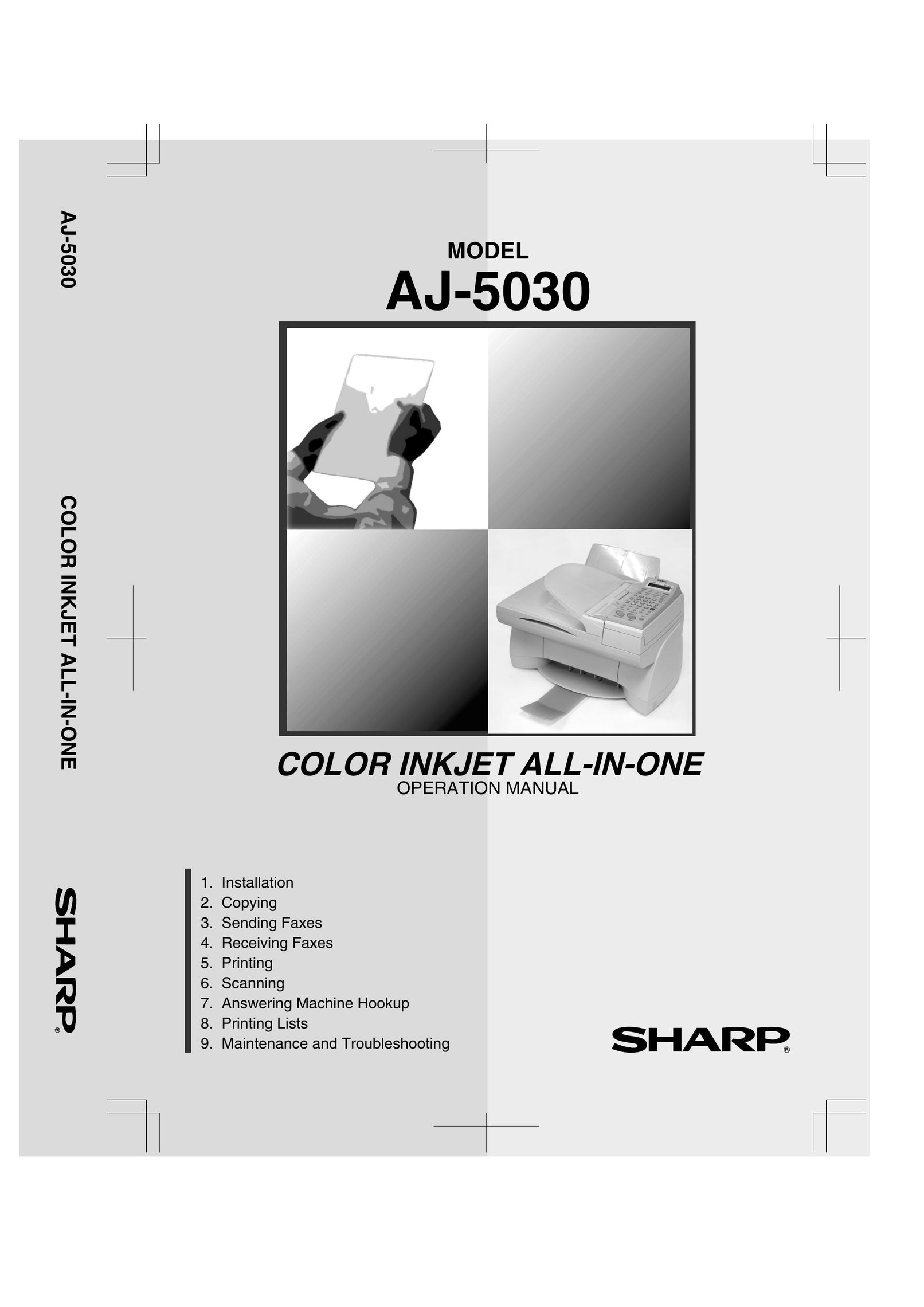 Sharp AJ-5030 All in One Printer User Manual
