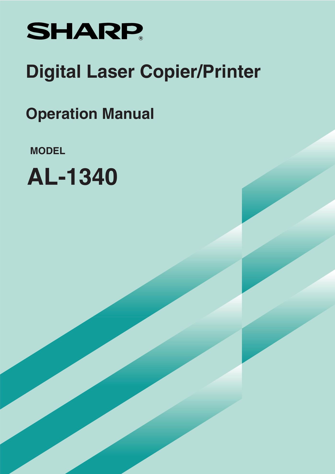 Sharp AL-1340 All in One Printer User Manual