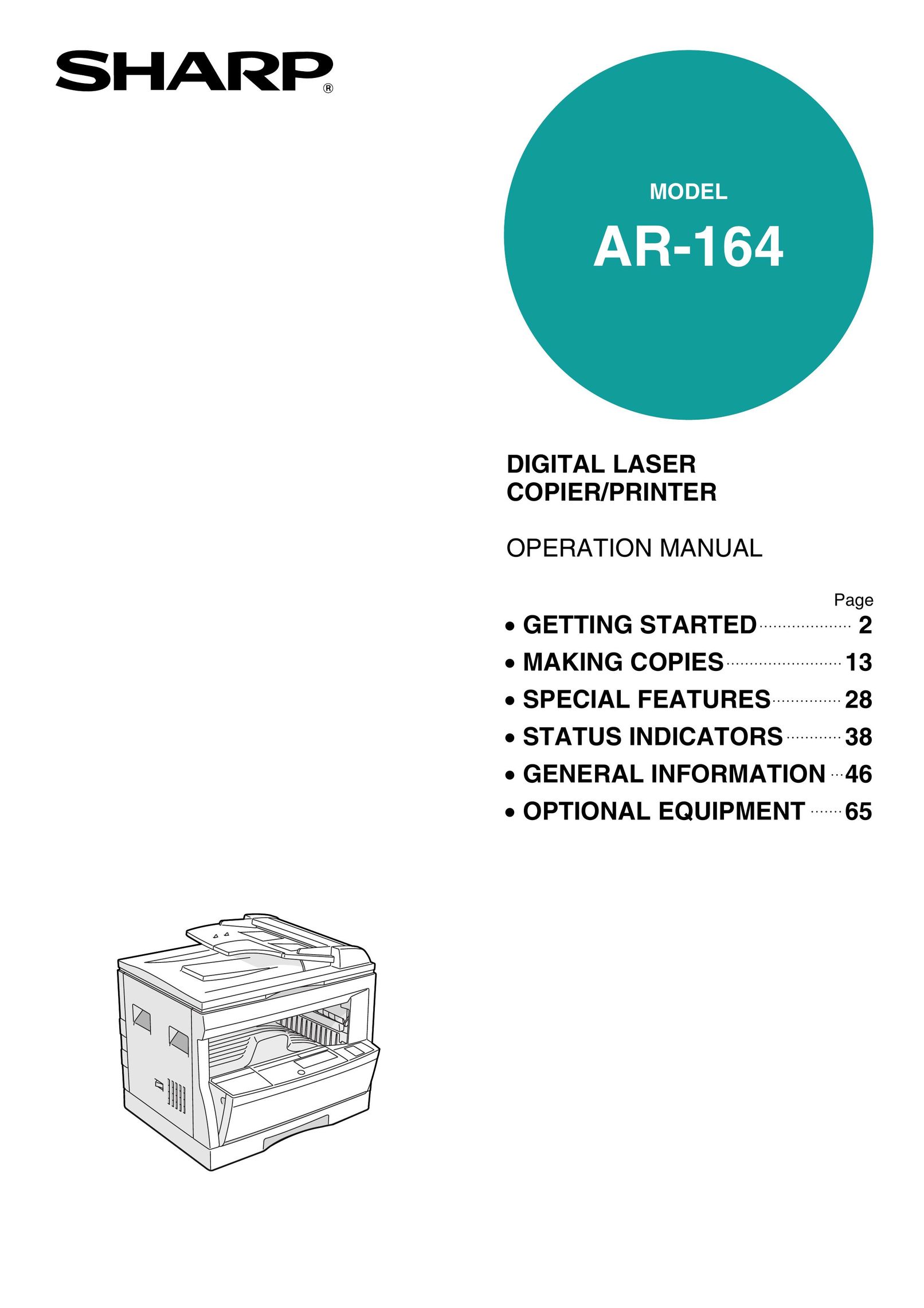 Sharp AR-164 All in One Printer User Manual