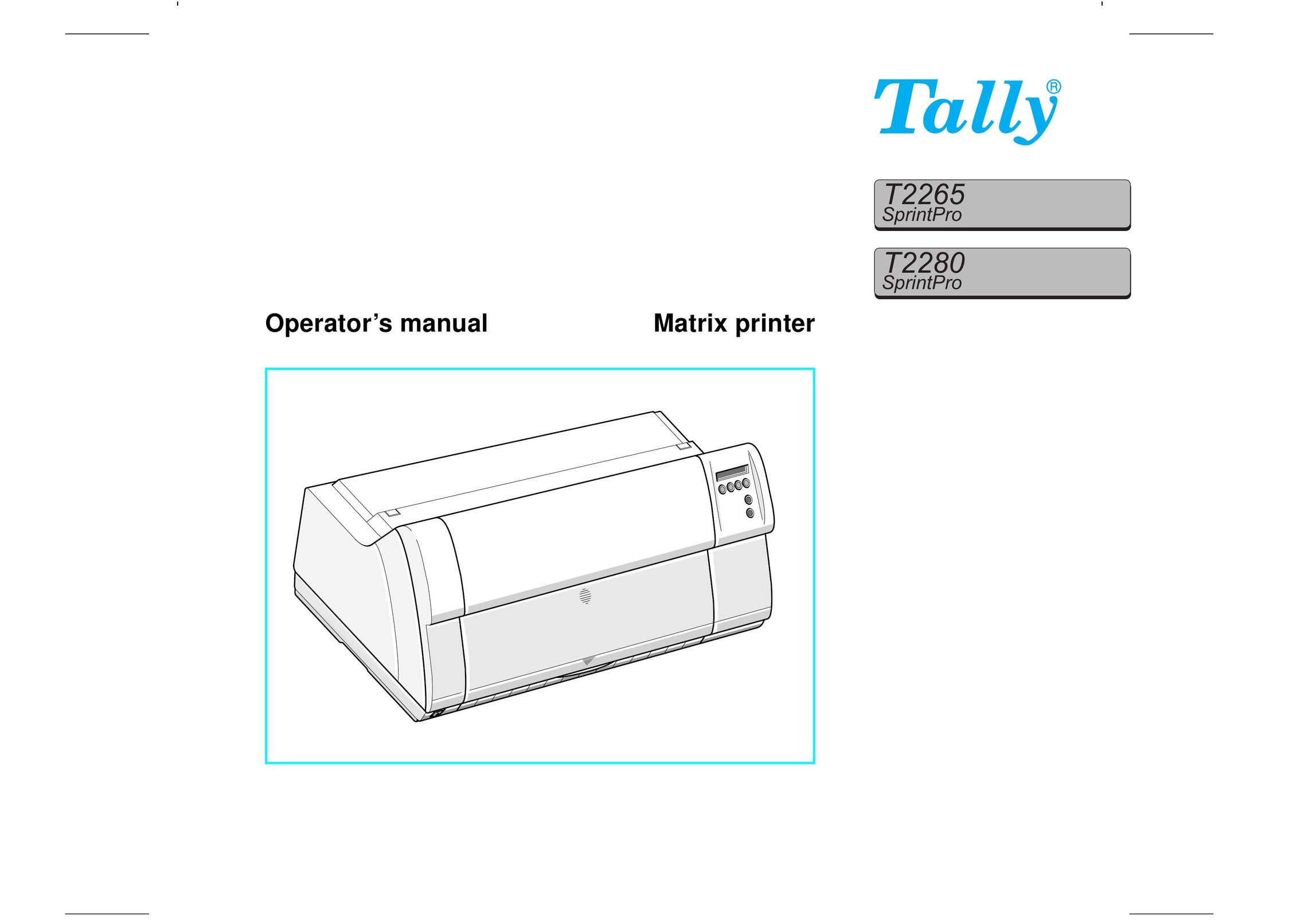 Tally Genicom T2280 All in One Printer User Manual