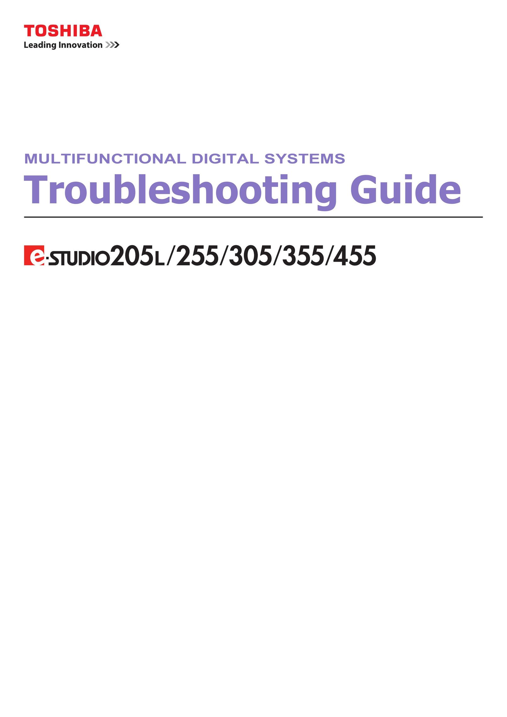 Toshiba 255 All in One Printer User Manual