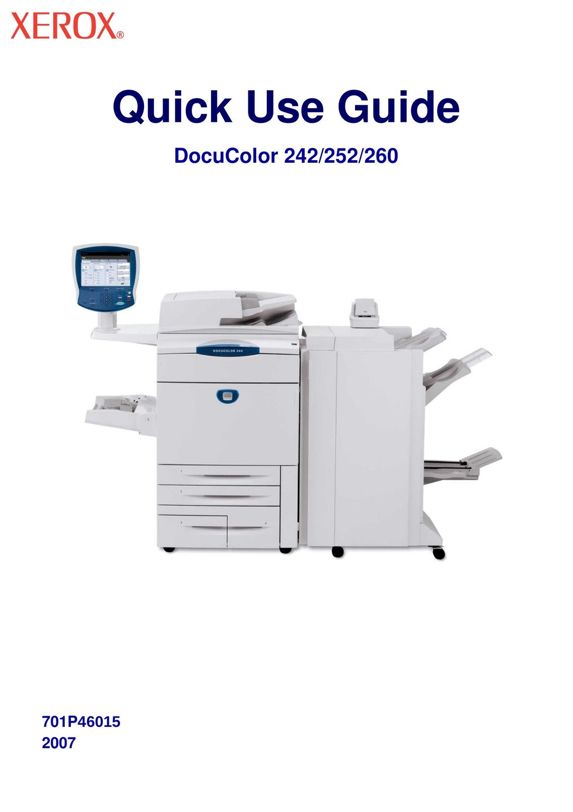 Xerox 252 All in One Printer User Manual
