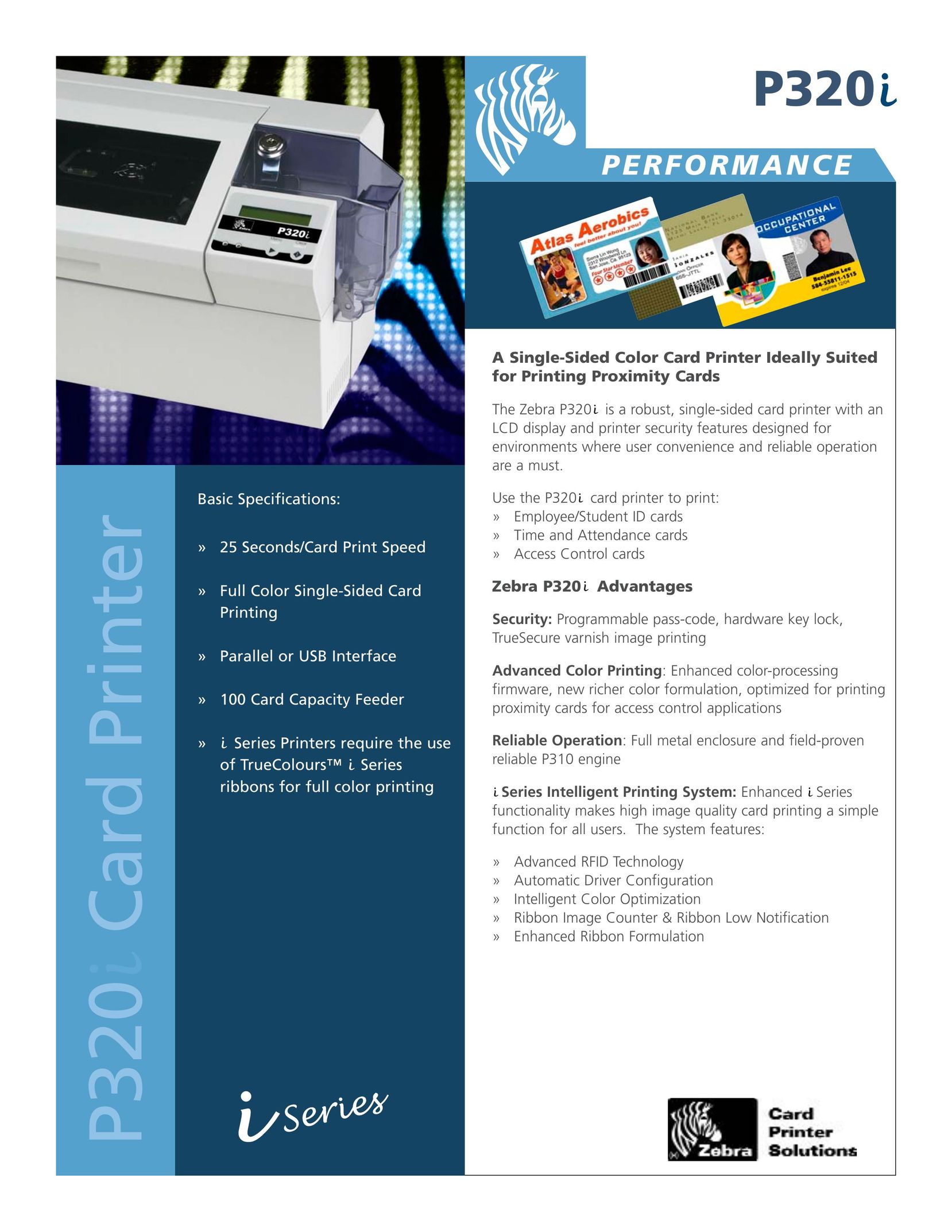 Zebra Technologies P320 All in One Printer User Manual