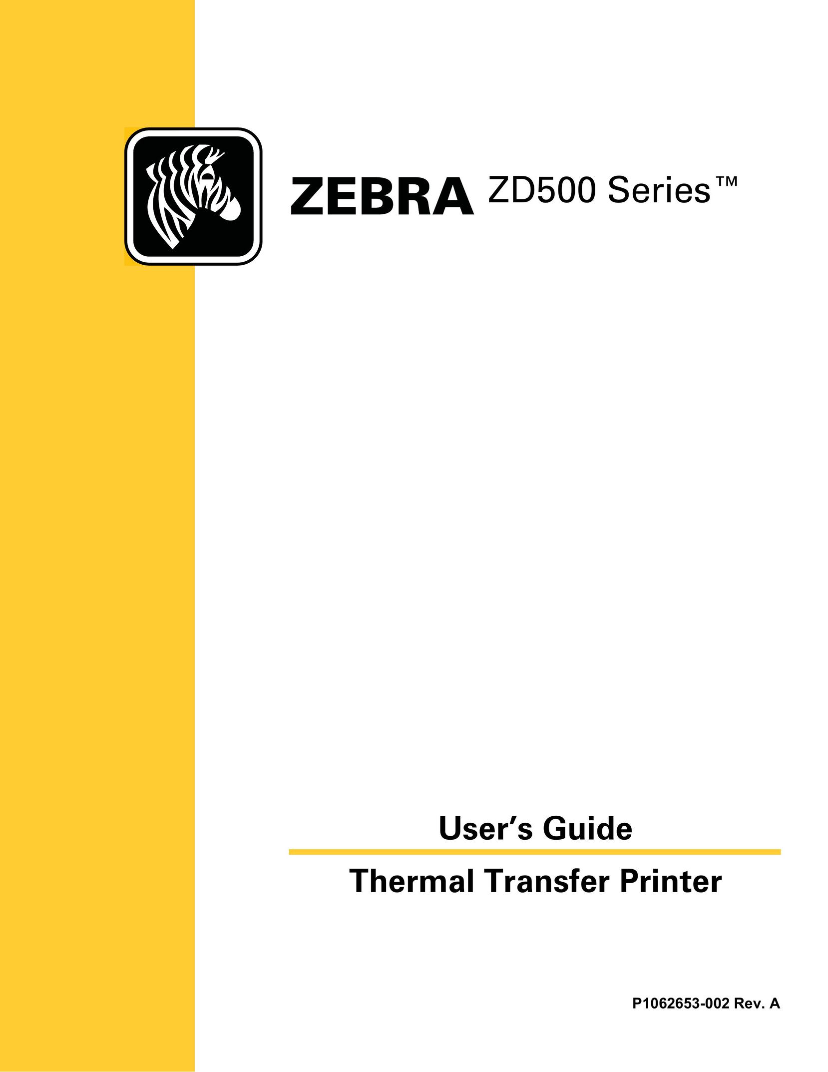 Zebra Technologies ZD500 All in One Printer User Manual