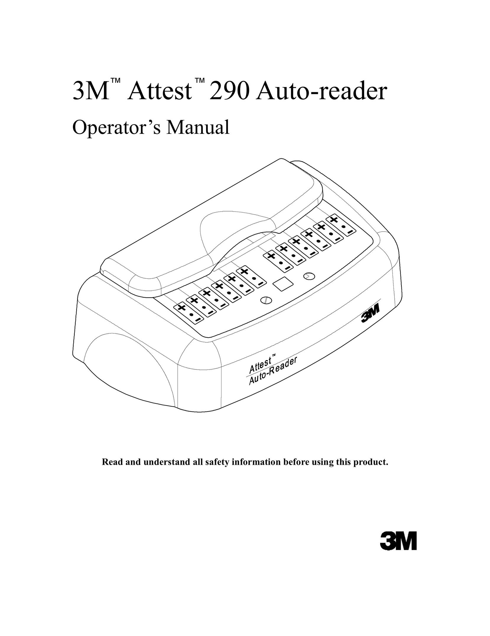 3M 290 Barcode Reader User Manual