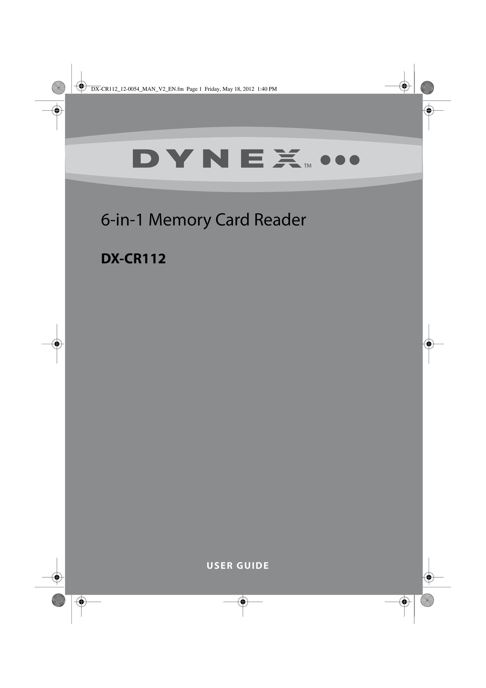 Dynex DX-CR112 Barcode Reader User Manual