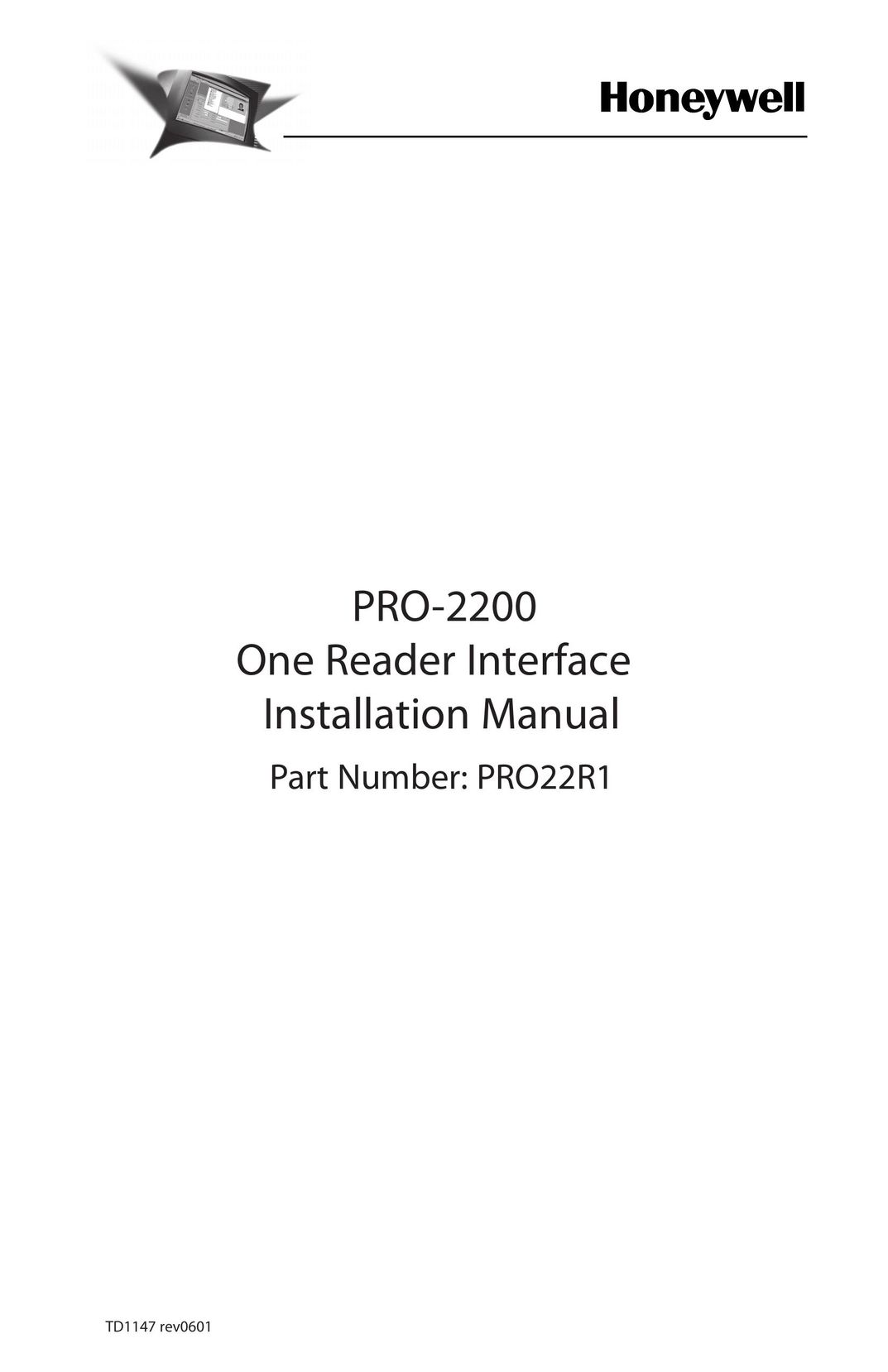 Honeywell PRO-2200 Barcode Reader User Manual
