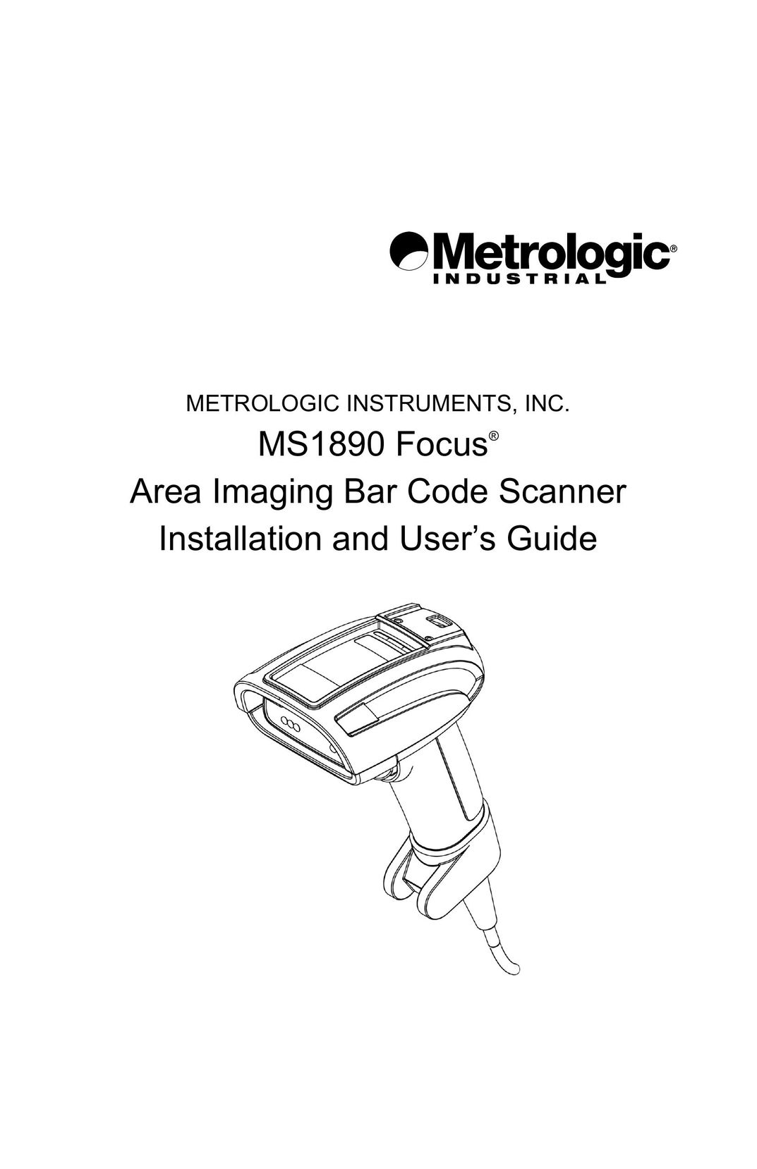Metrologic Instruments MS1890 Barcode Reader User Manual