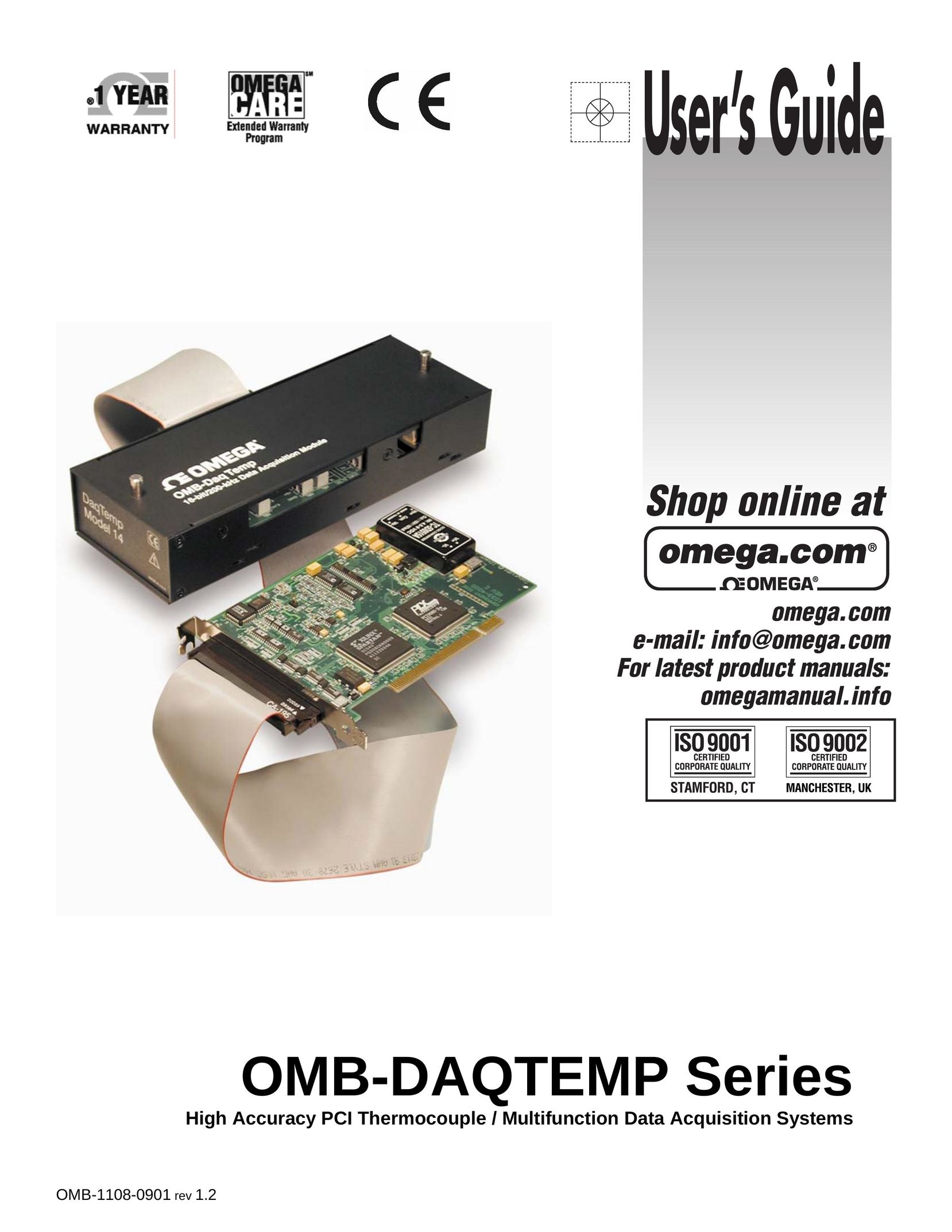 Omega Engineering OMB-1108-0901 Barcode Reader User Manual