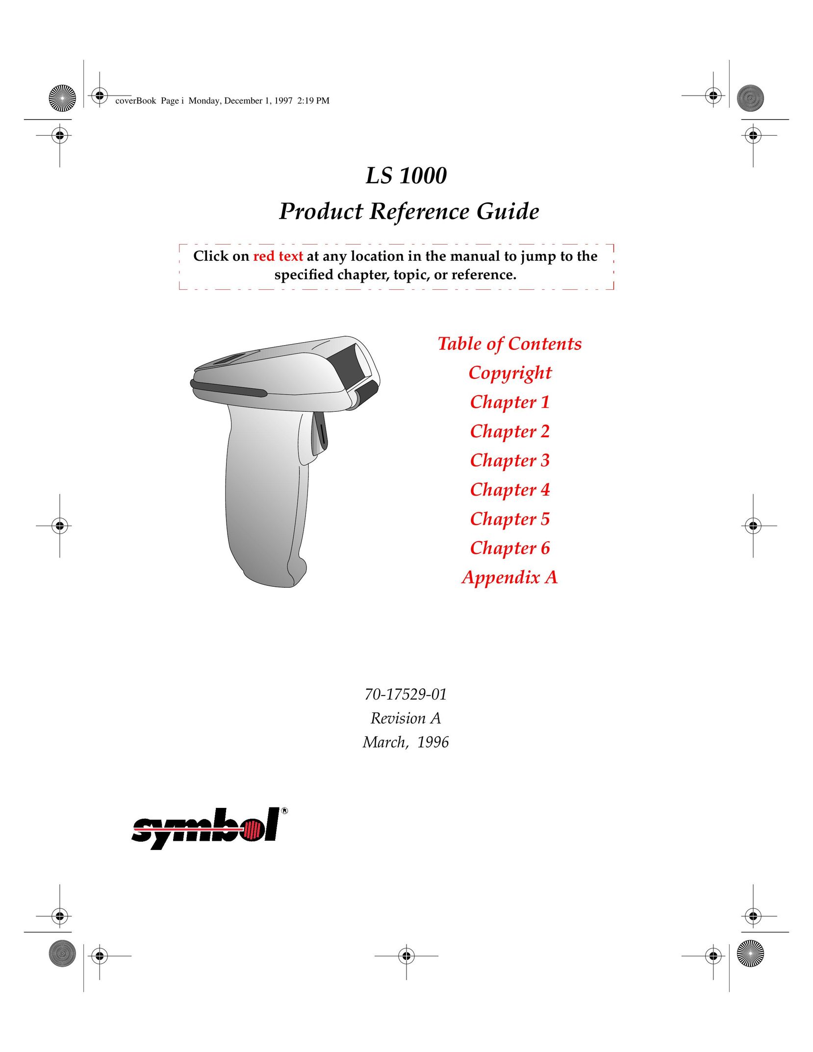 Symbol Technologies LS 1000 Barcode Reader User Manual