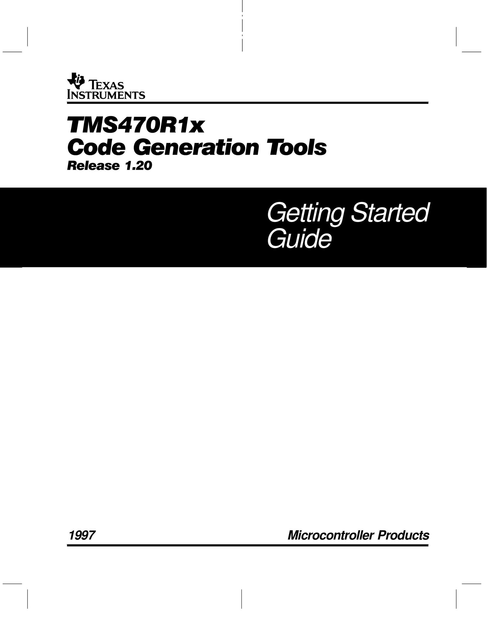 Texas Instruments TMS470R1x Barcode Reader User Manual