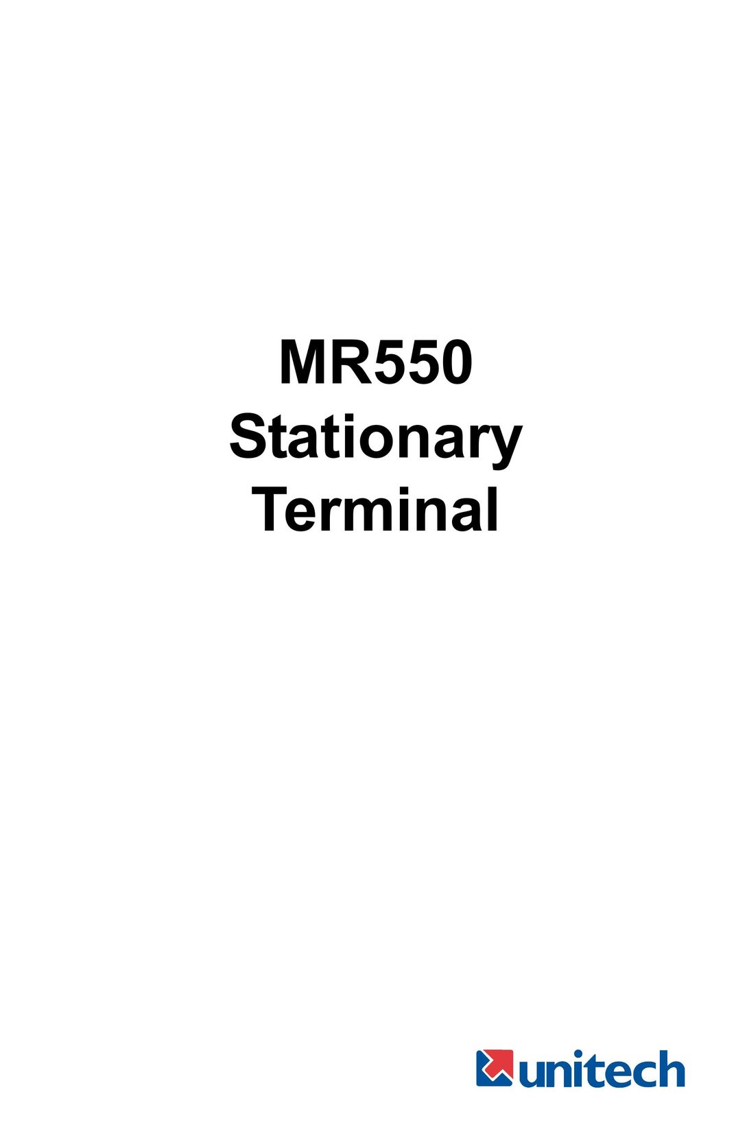 Unitech MR550 Barcode Reader User Manual