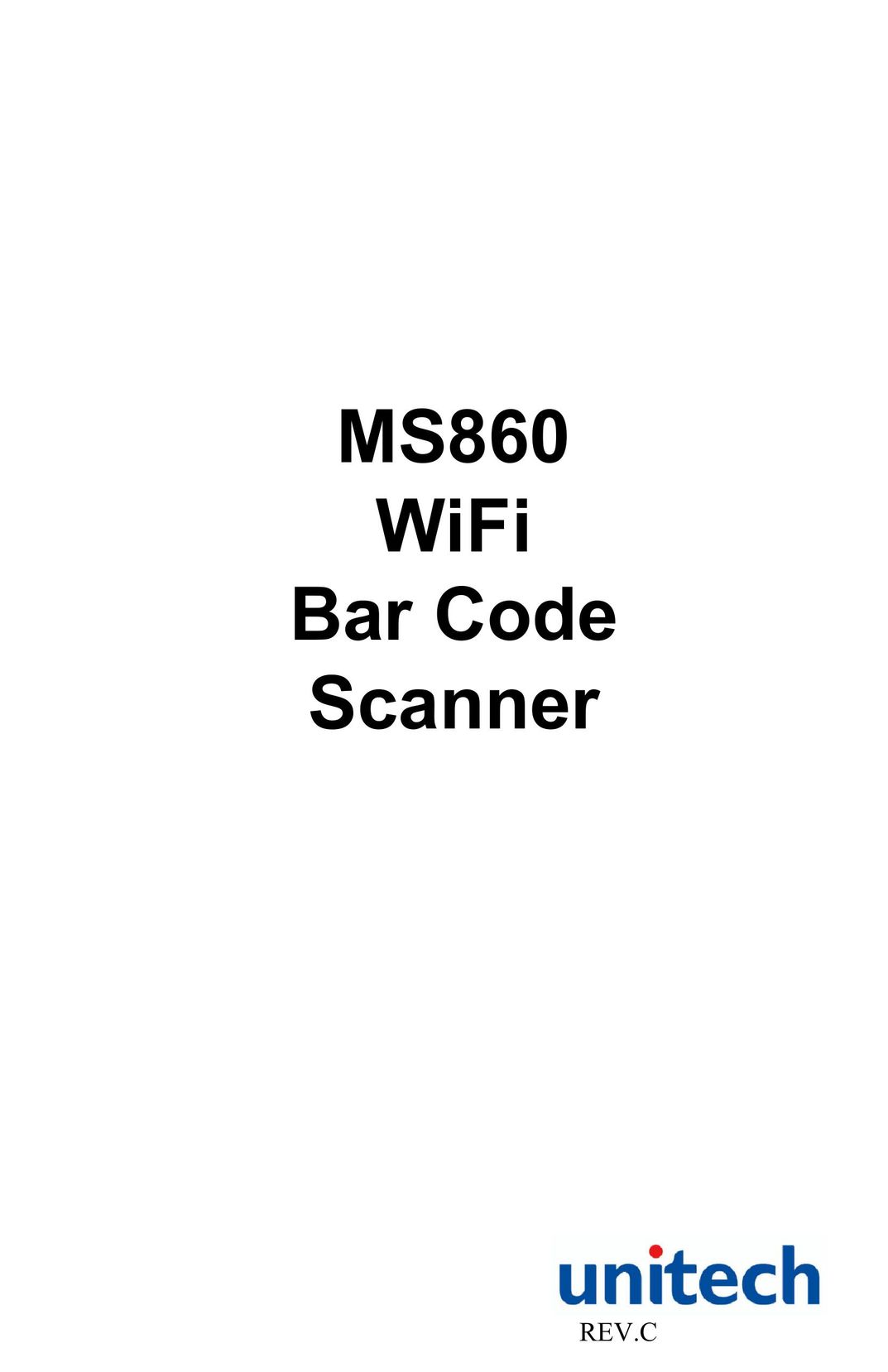 Unitech MS860 Barcode Reader User Manual