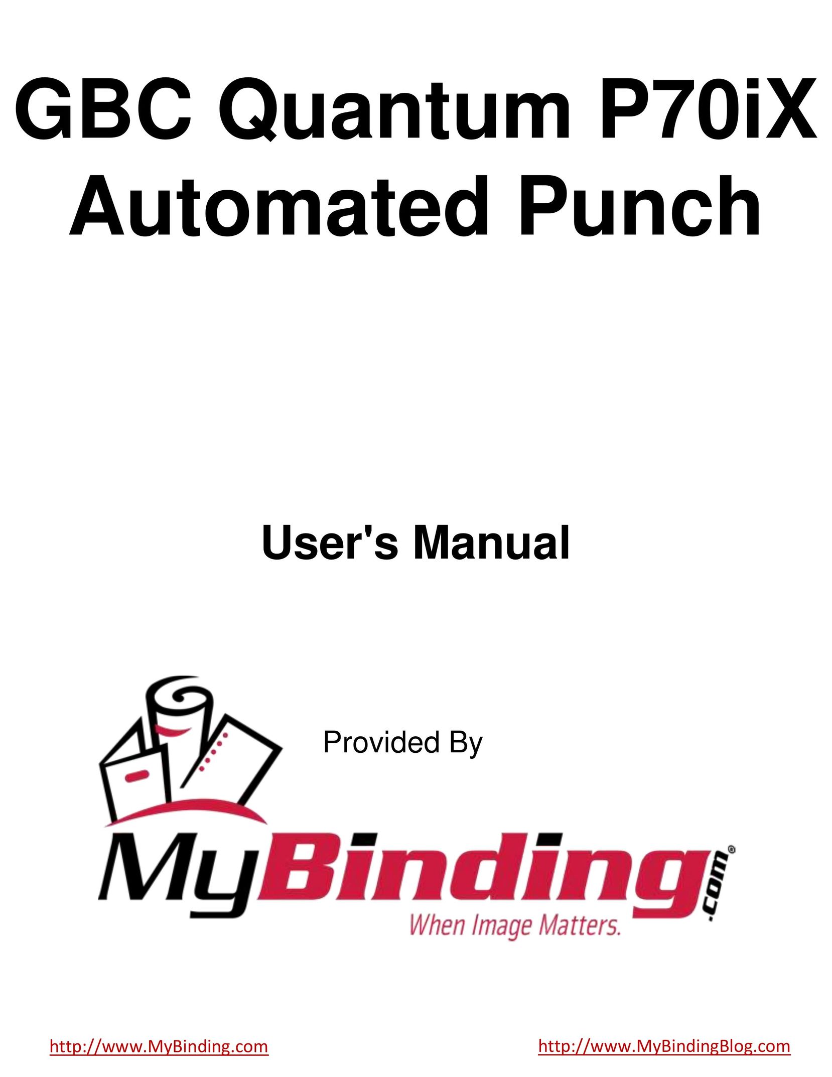GBC P70IX Binding Machine User Manual
