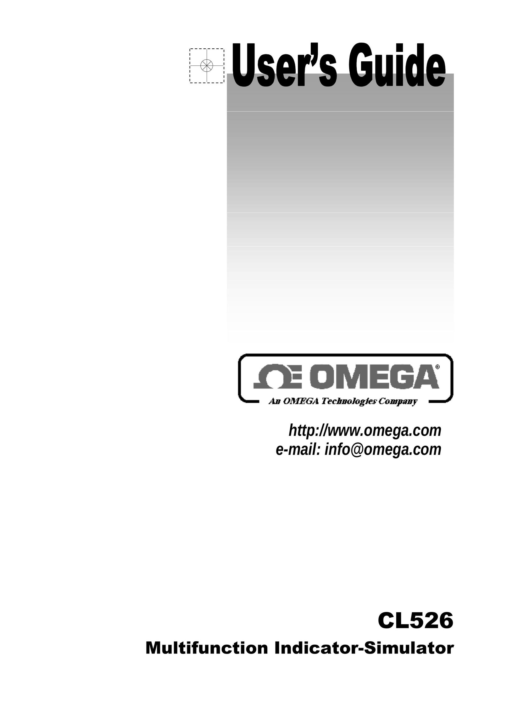 Omega Multifunction Indicator-Simulator Binding Machine User Manual