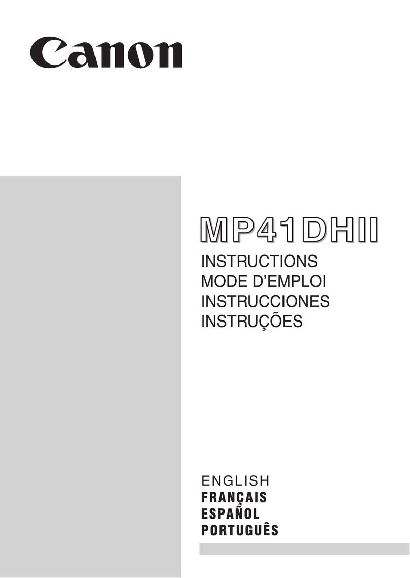Canon MP41DHII Calculator User Manual