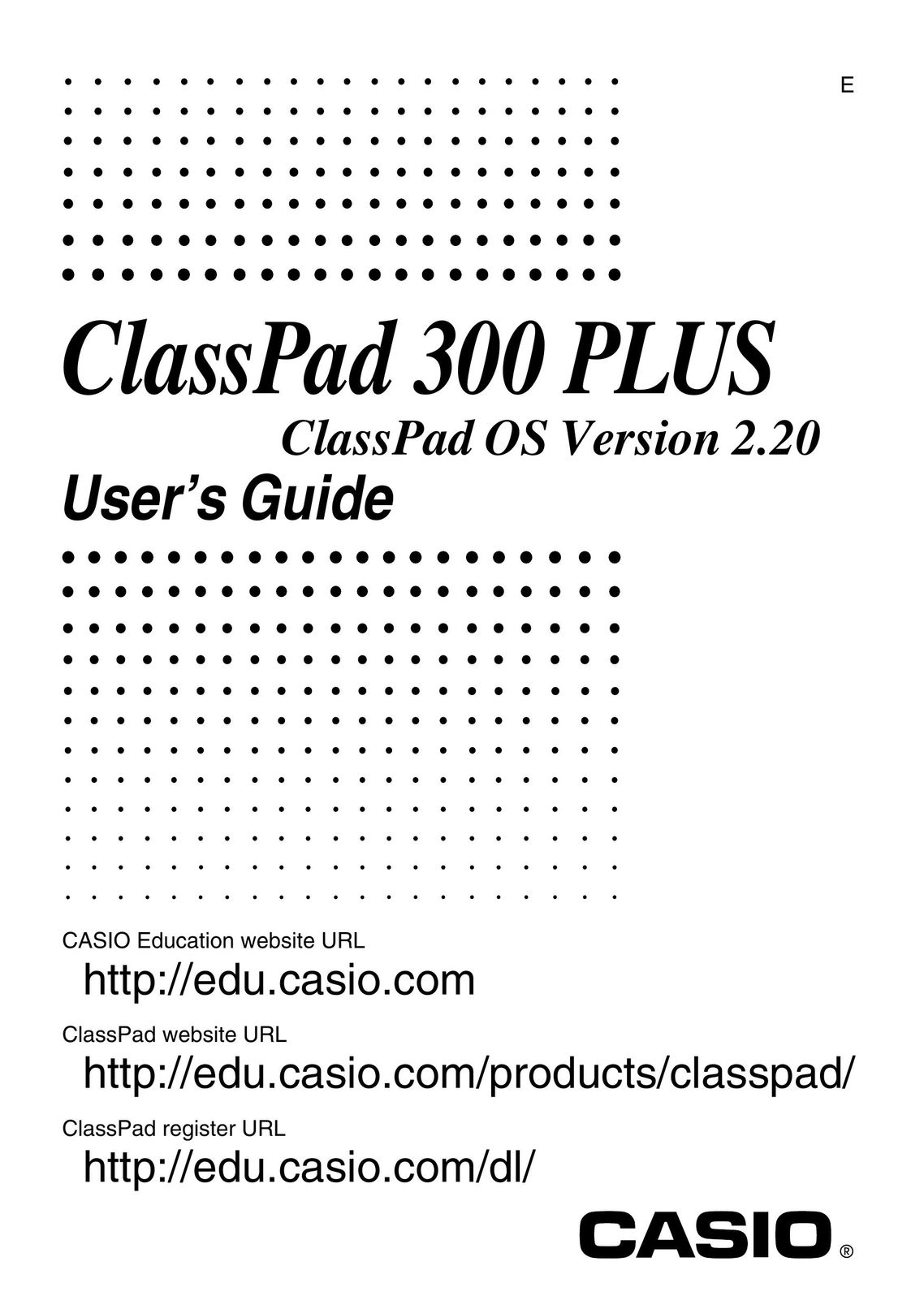Casio 300 PLUS Calculator User Manual
