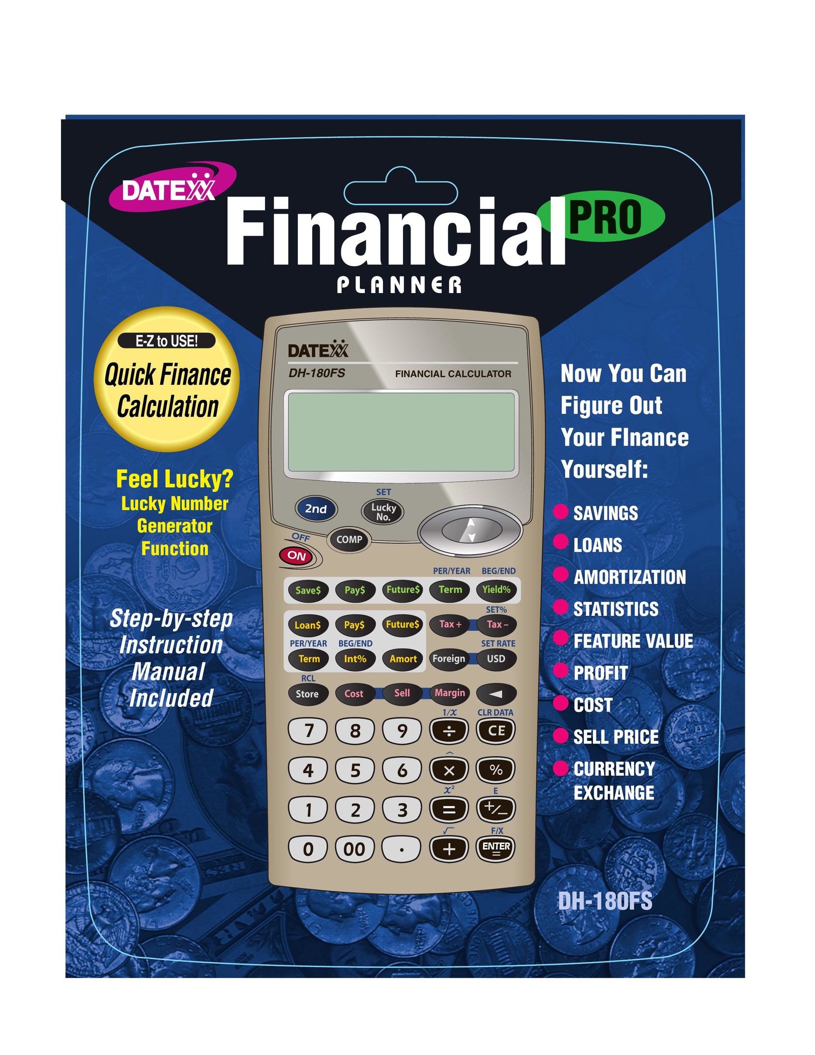 Datexx DH-180FS Calculator User Manual