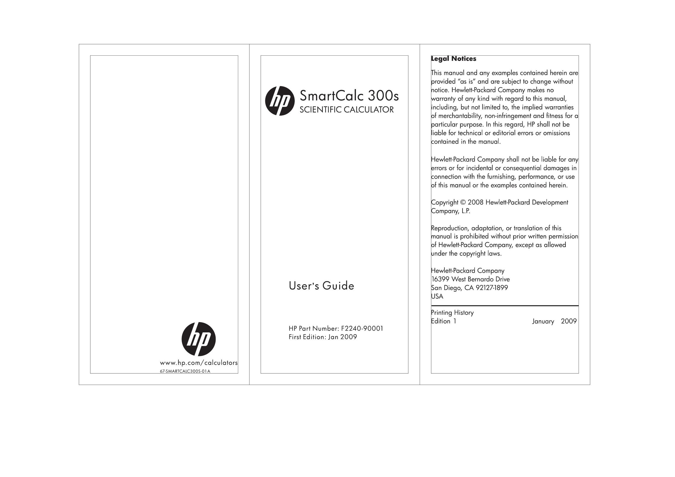 HP (Hewlett-Packard) 300s Calculator User Manual