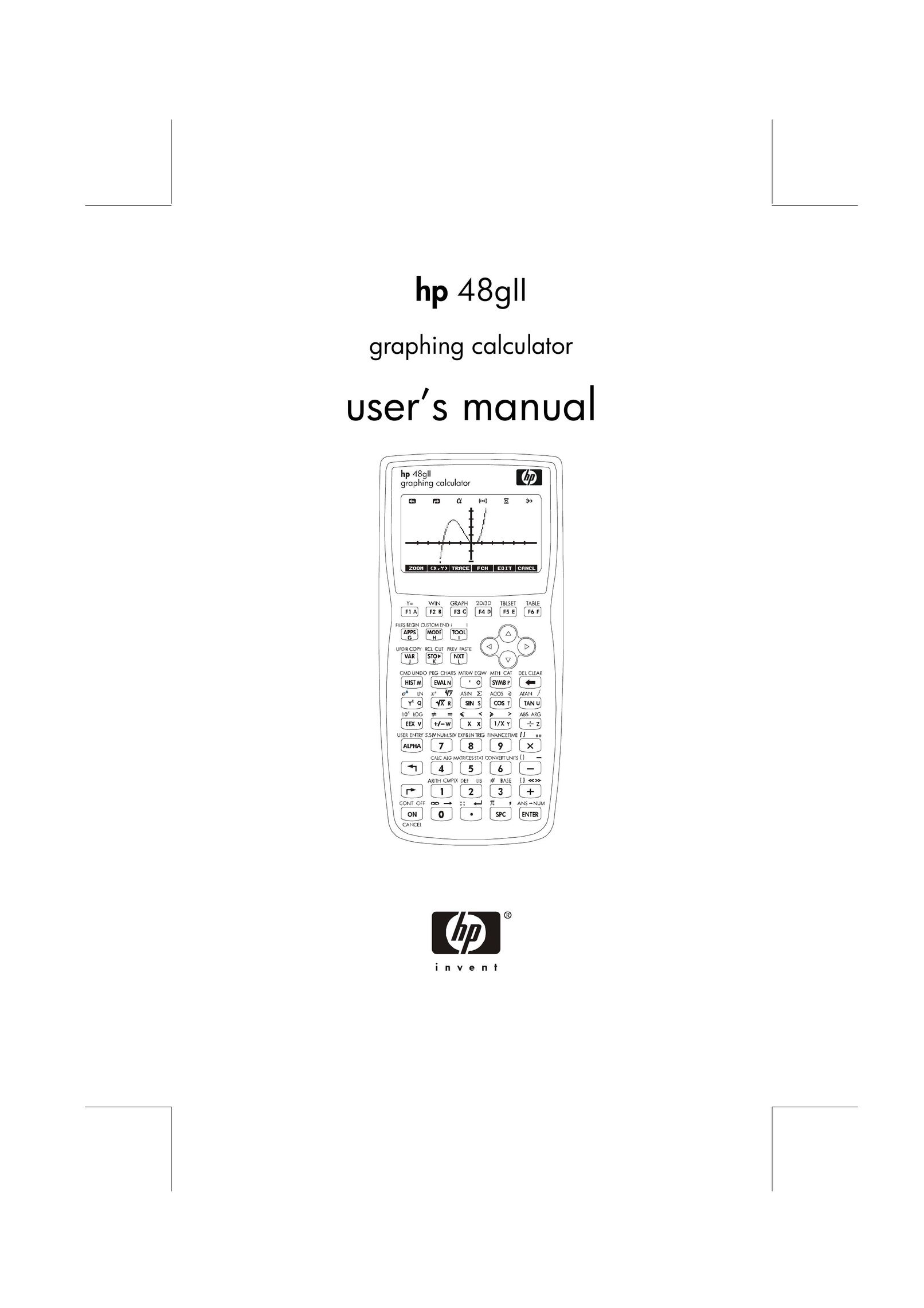 HP (Hewlett-Packard) 48gII Calculator User Manual