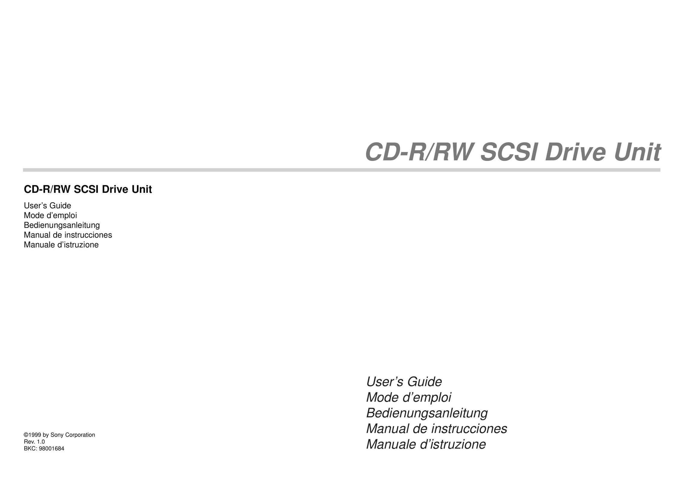 Sony CD-R/RW Calculator User Manual