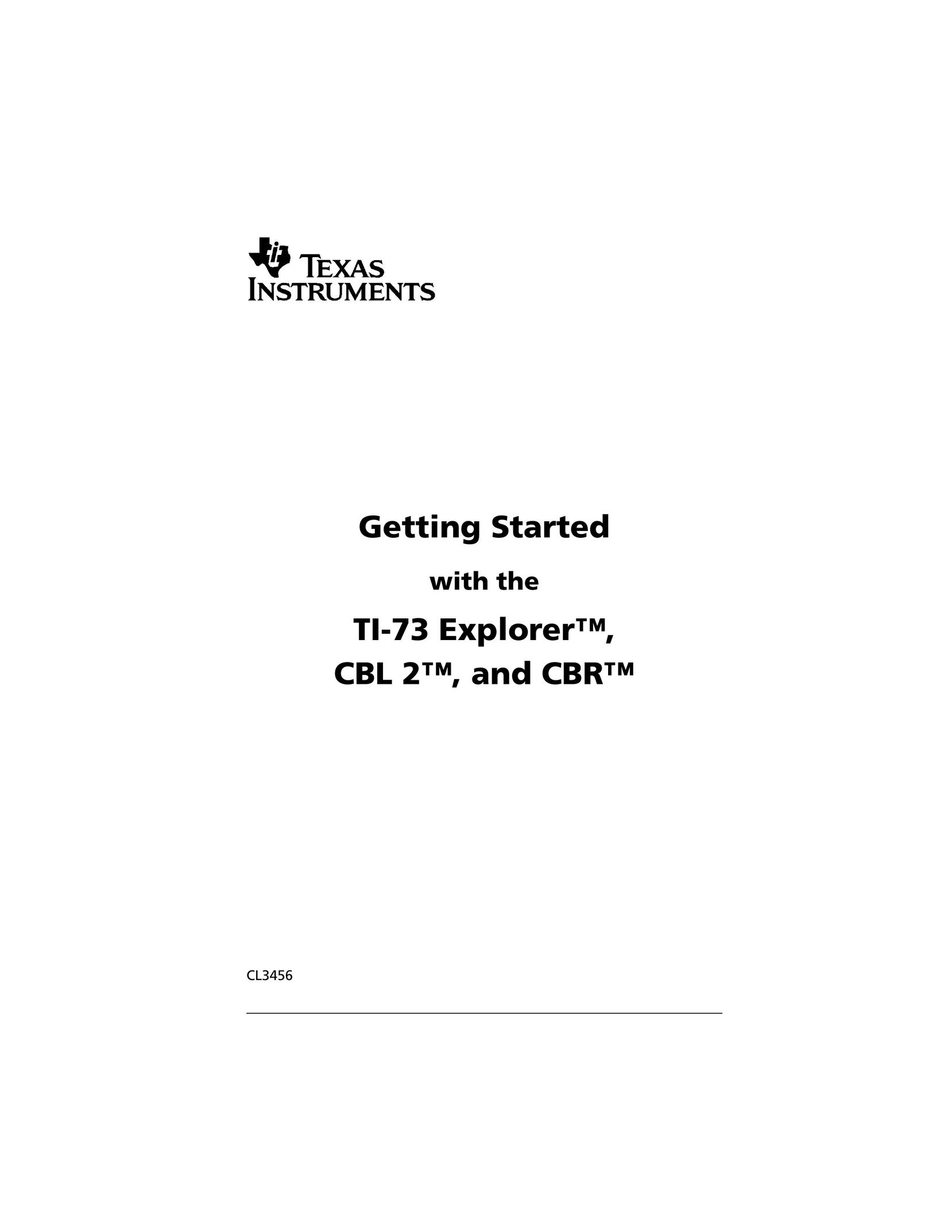 Texas Instruments CBL 2 Calculator User Manual