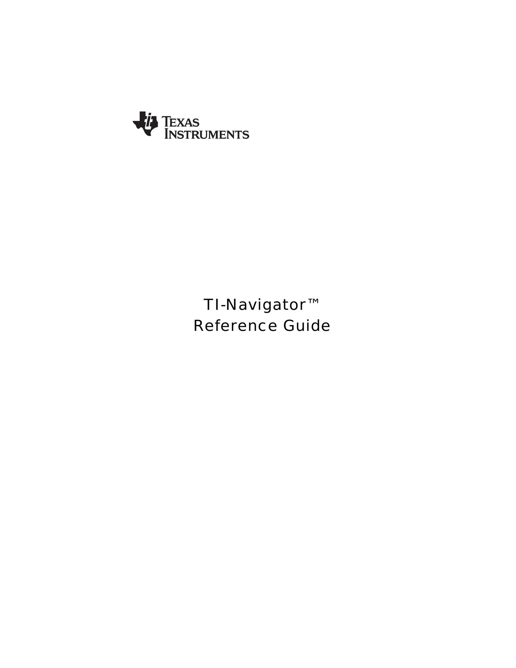Texas Instruments NAVNSCRK302L1 Calculator User Manual