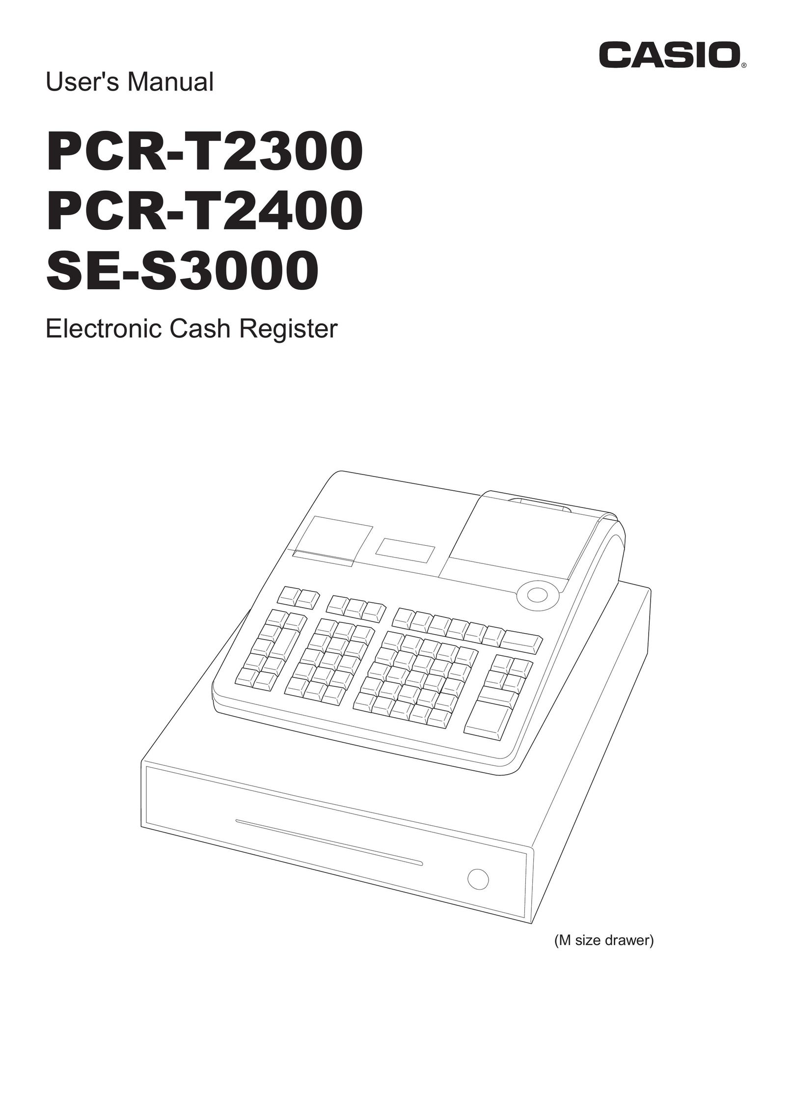 Casio PCR-T2300 Cash Register User Manual