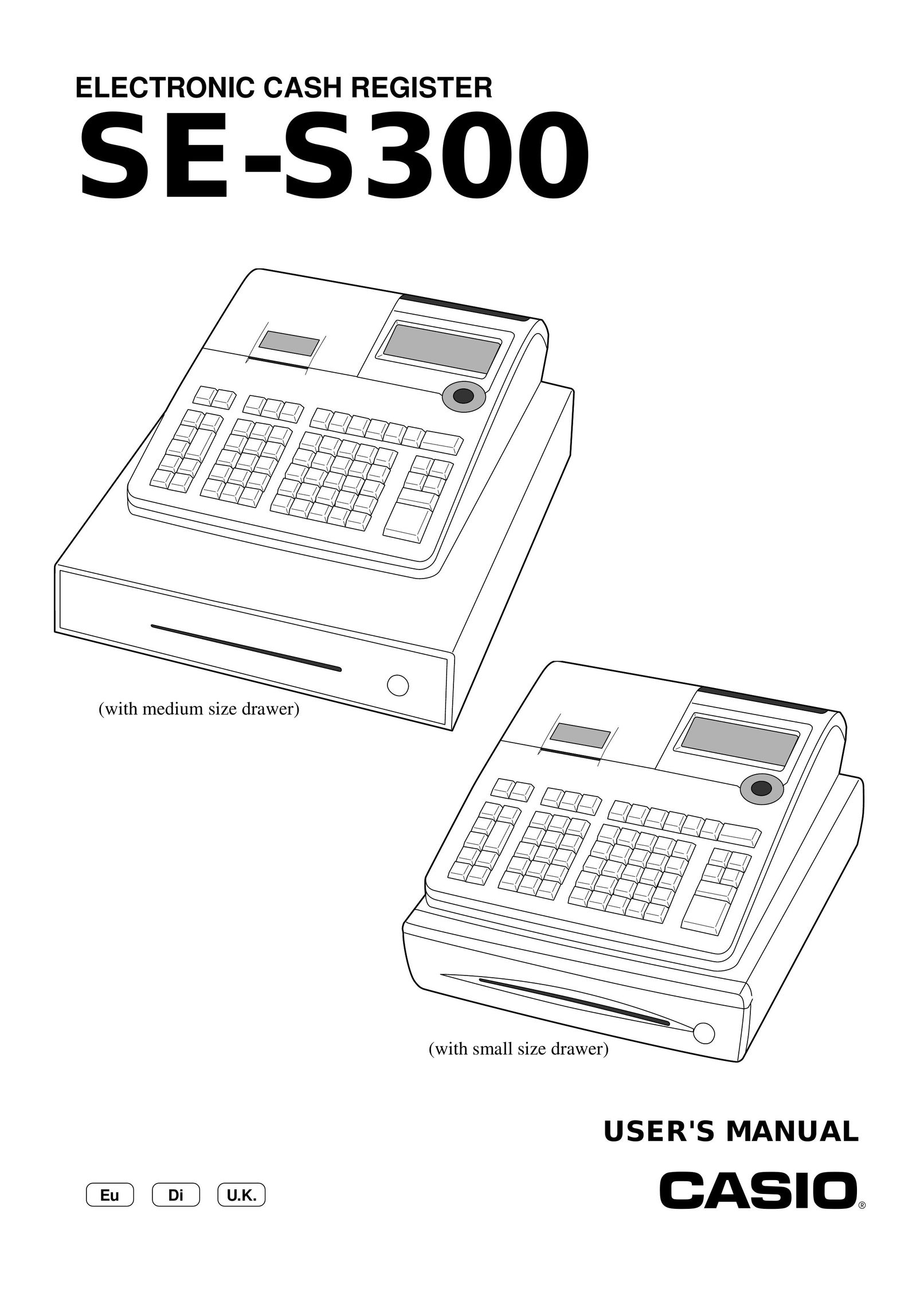Casio SE-S300 Cash Register User Manual